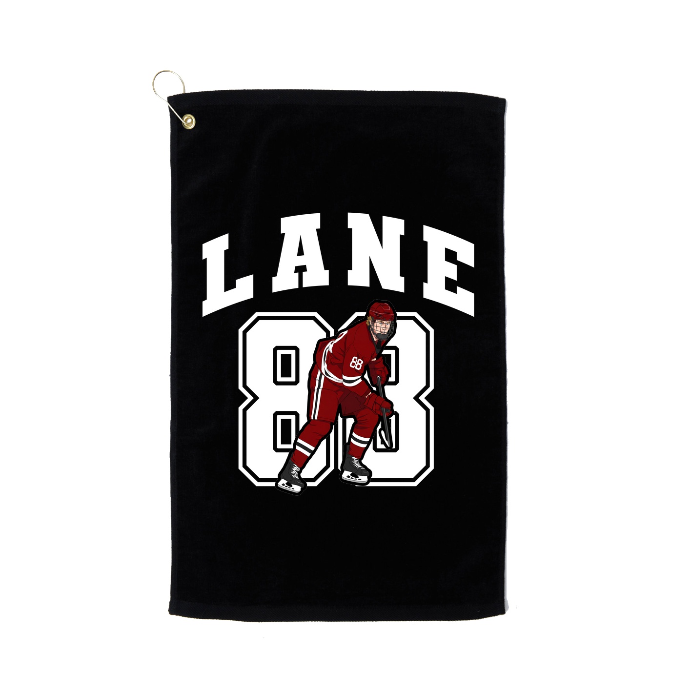 Golf Towel — Number in Black