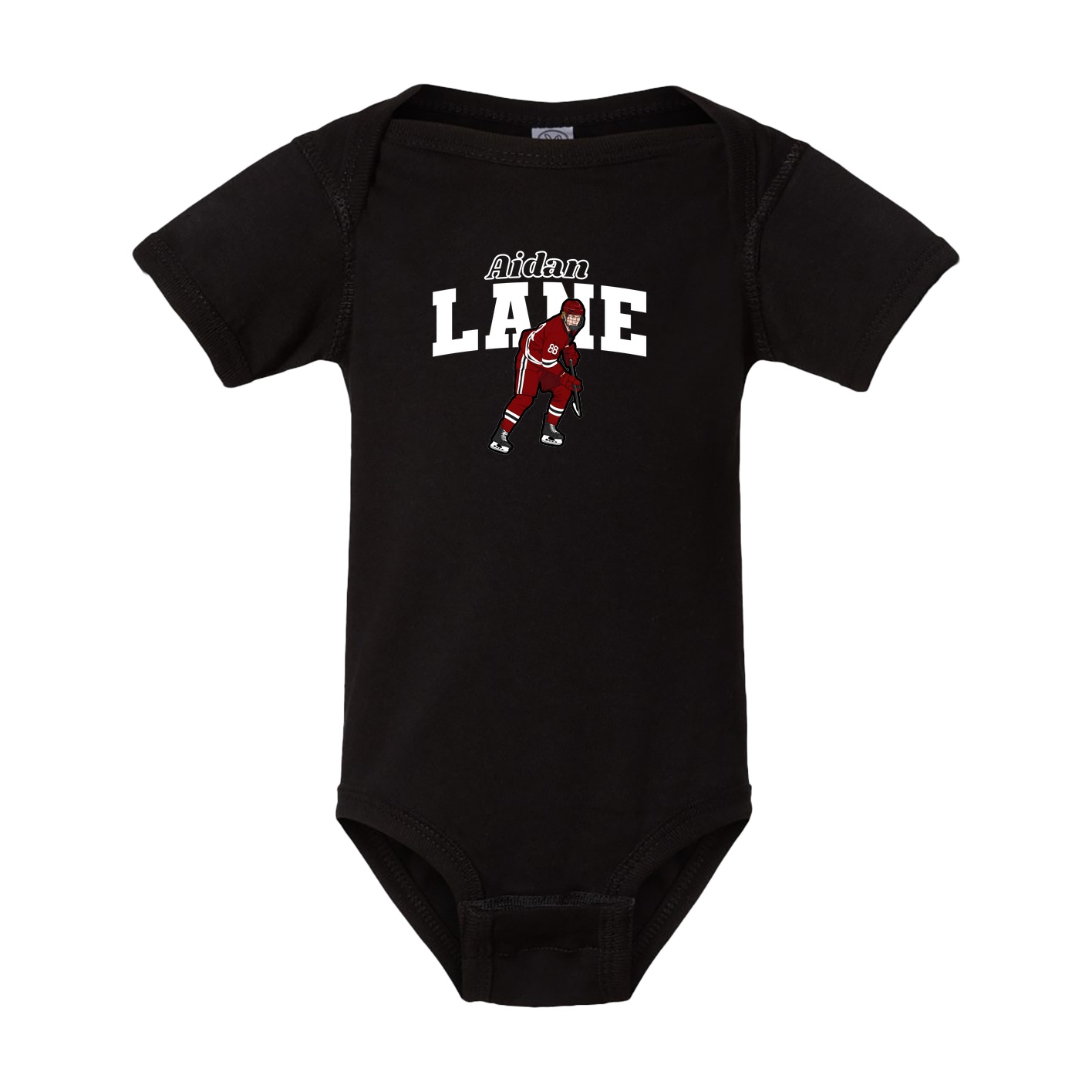 Baby Onesie — Name Arch in Black