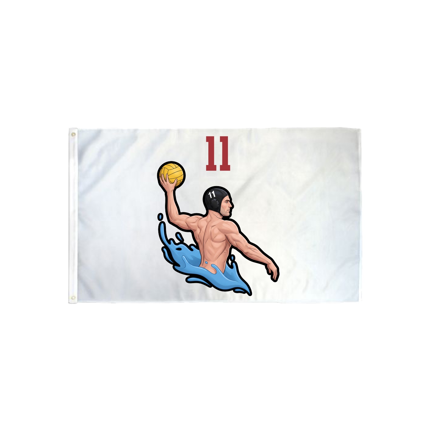 3x5 Flag — Number Top in Classic