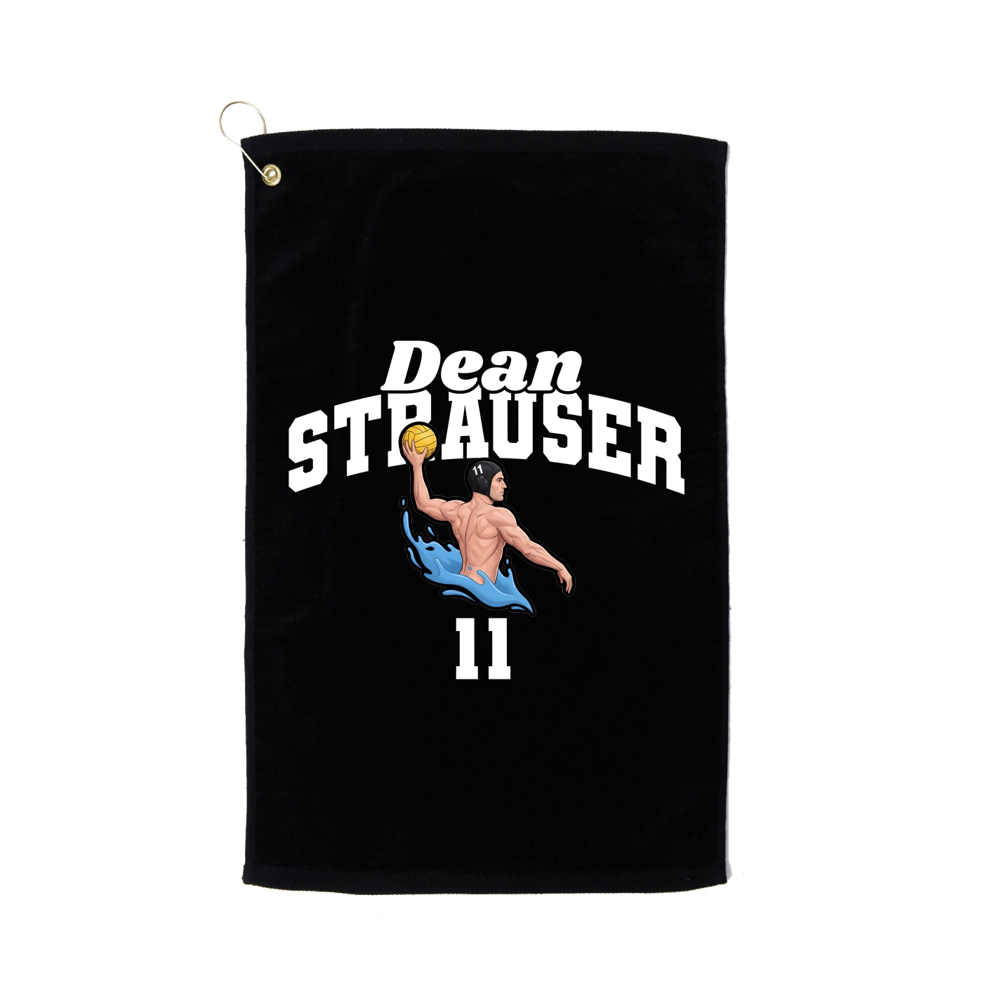 Golf Towel — Signature Arch in Black