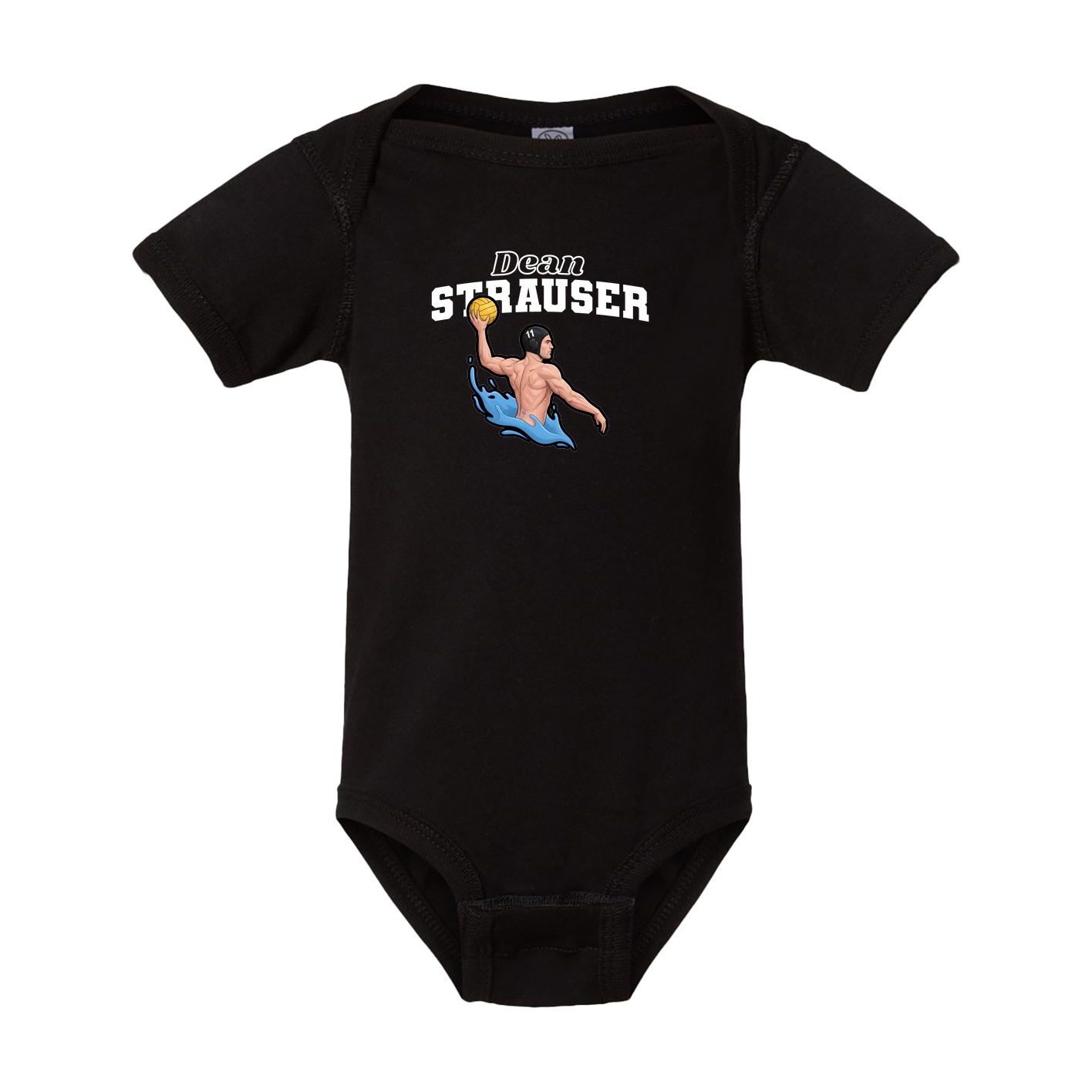 Baby Onesie — Name Arch in Black