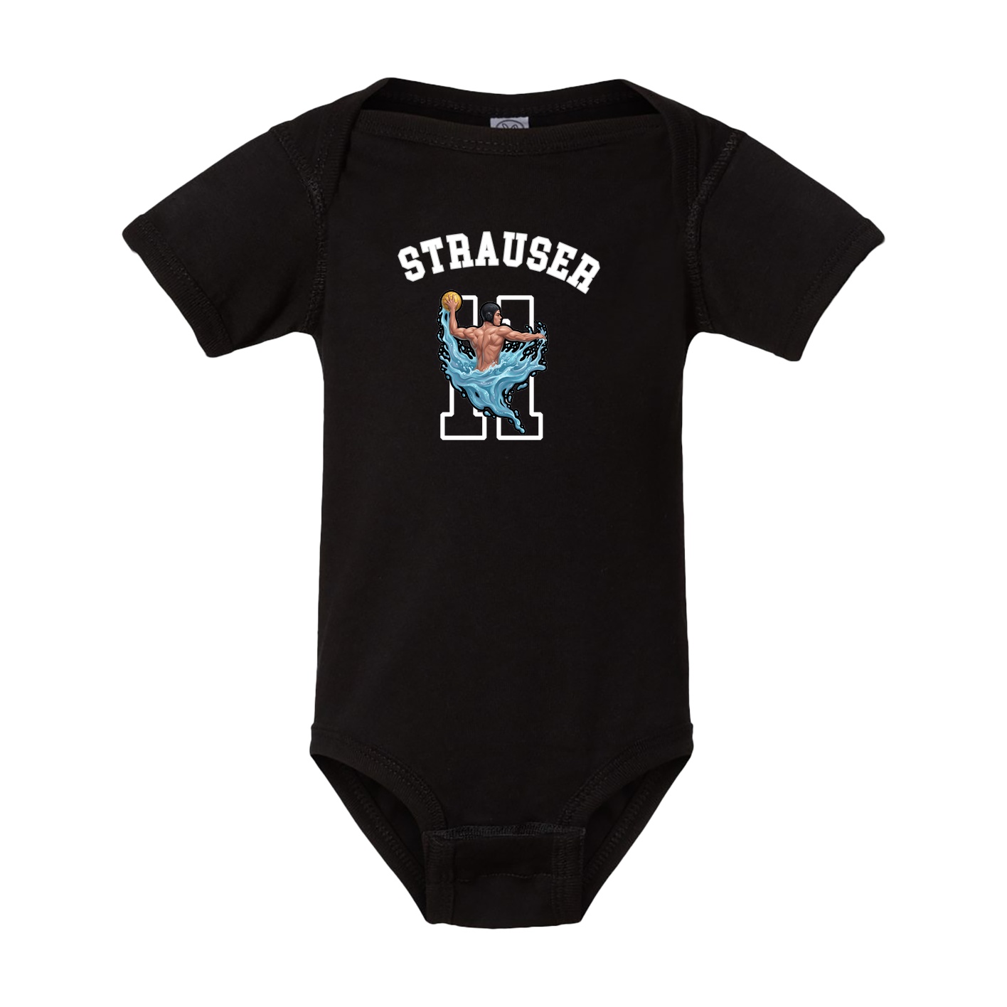 Baby Onesie — Shirsey Arch in Black