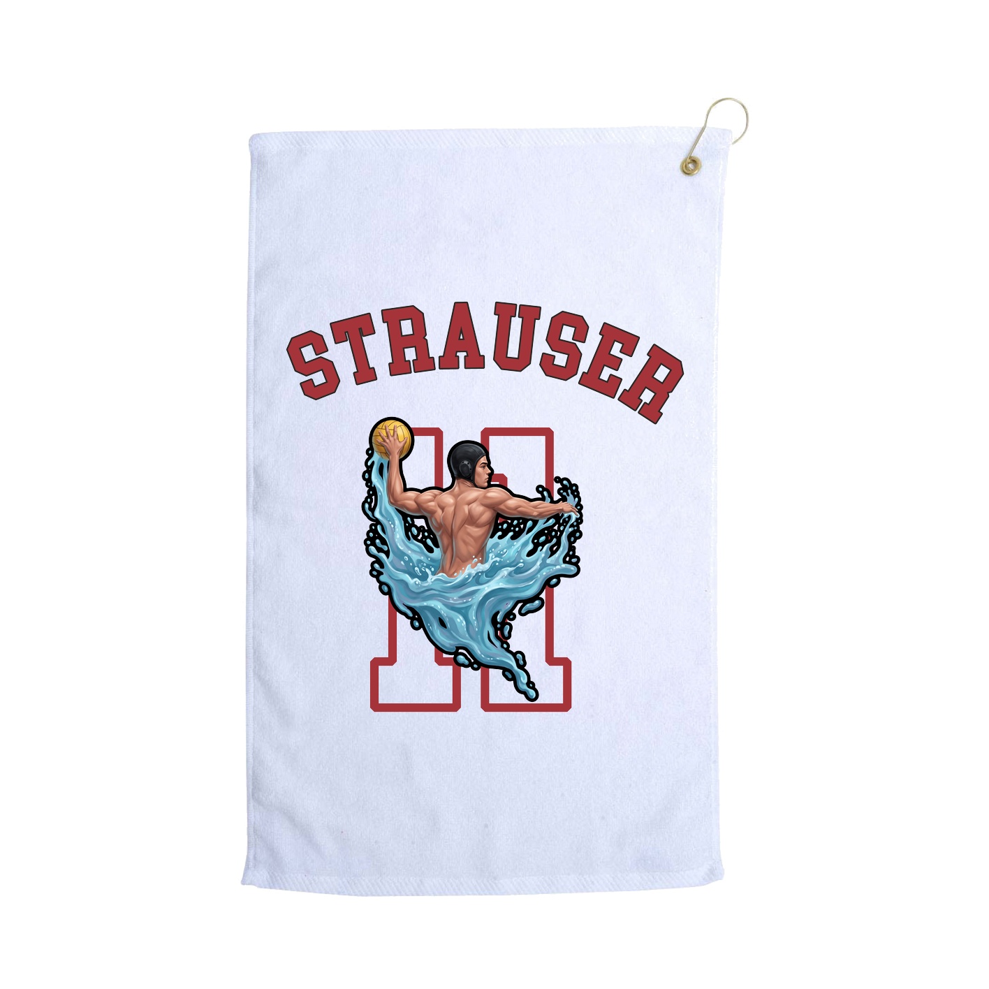 Golf Towel — Shirsey Arch in White