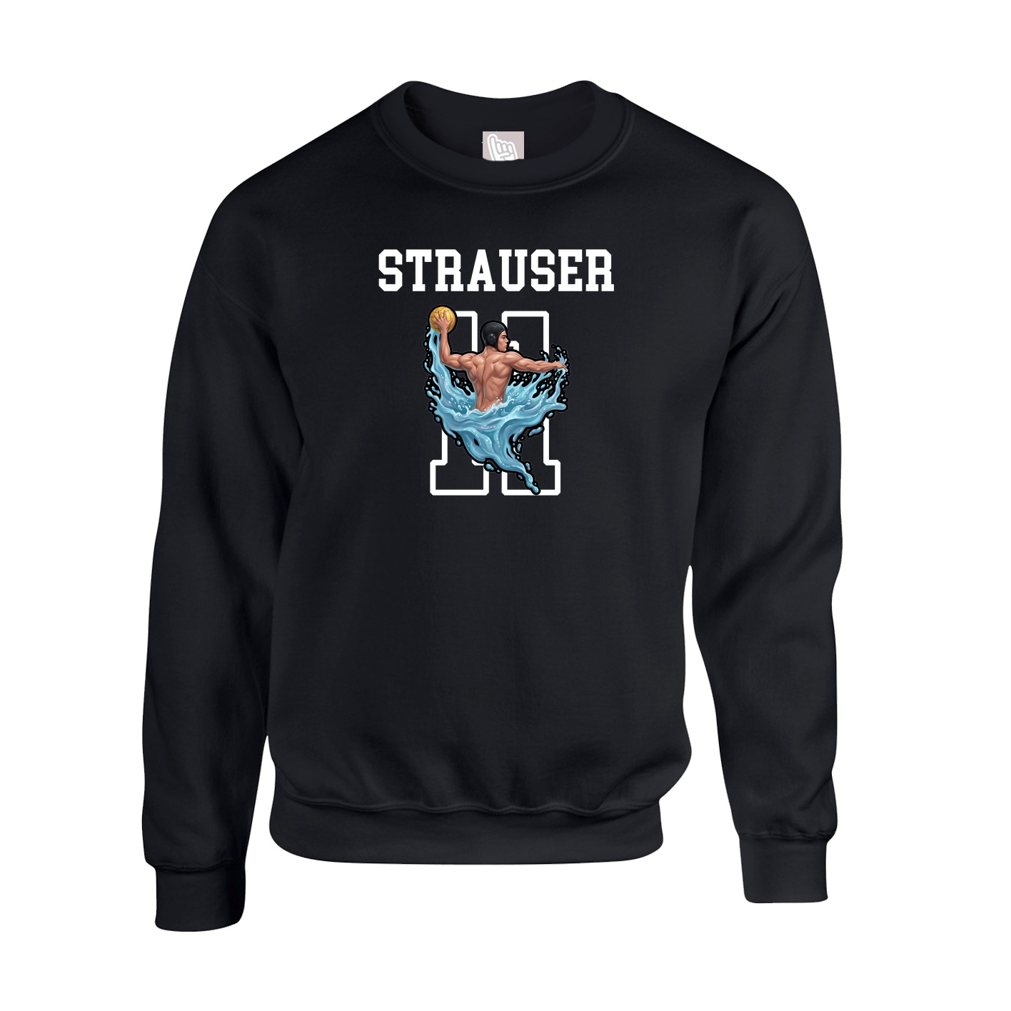 Fleece Crew — Shirsey in Black