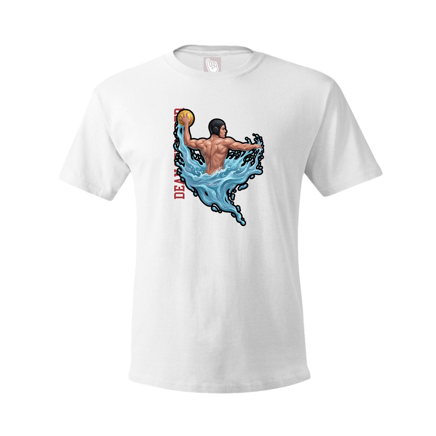 Tee — Name Vertical in White