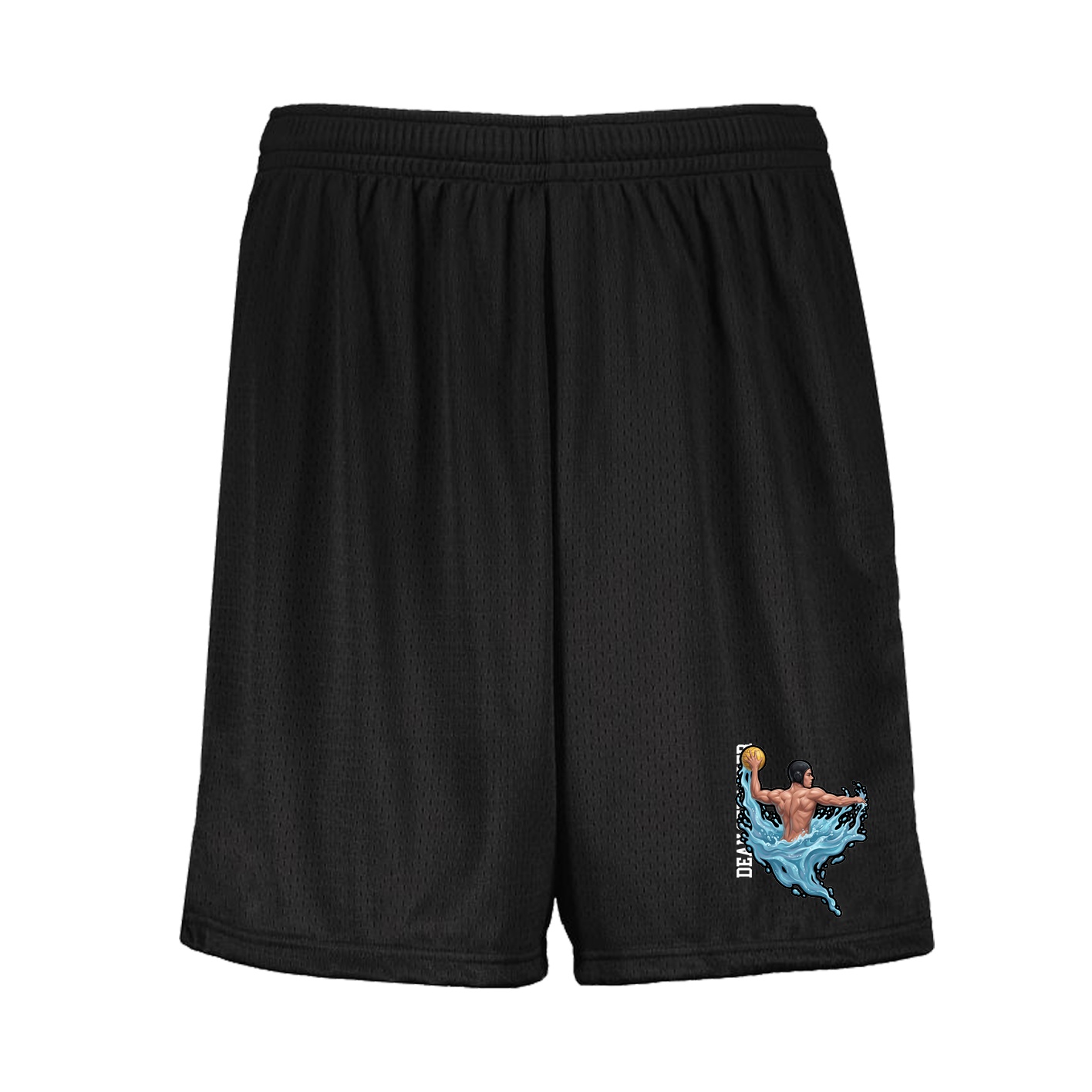 Shorts — Name Vertical in Black