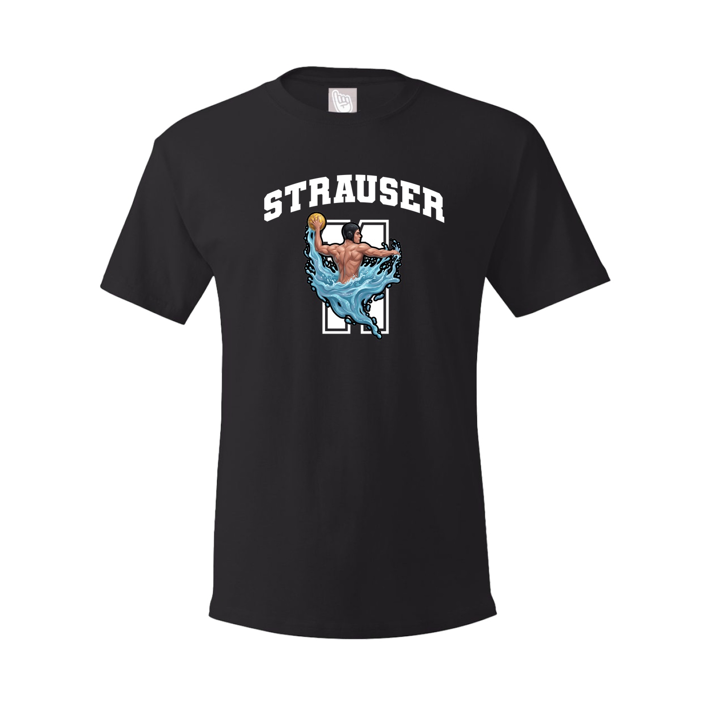 Youth Tee — Number in Black