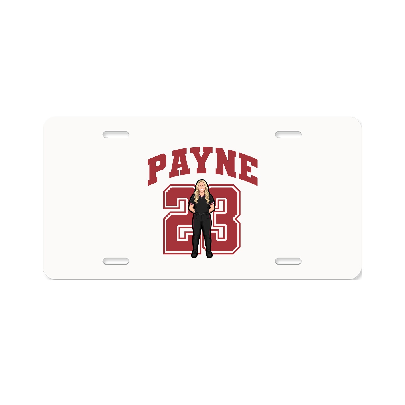 License Plate — Number in Classic