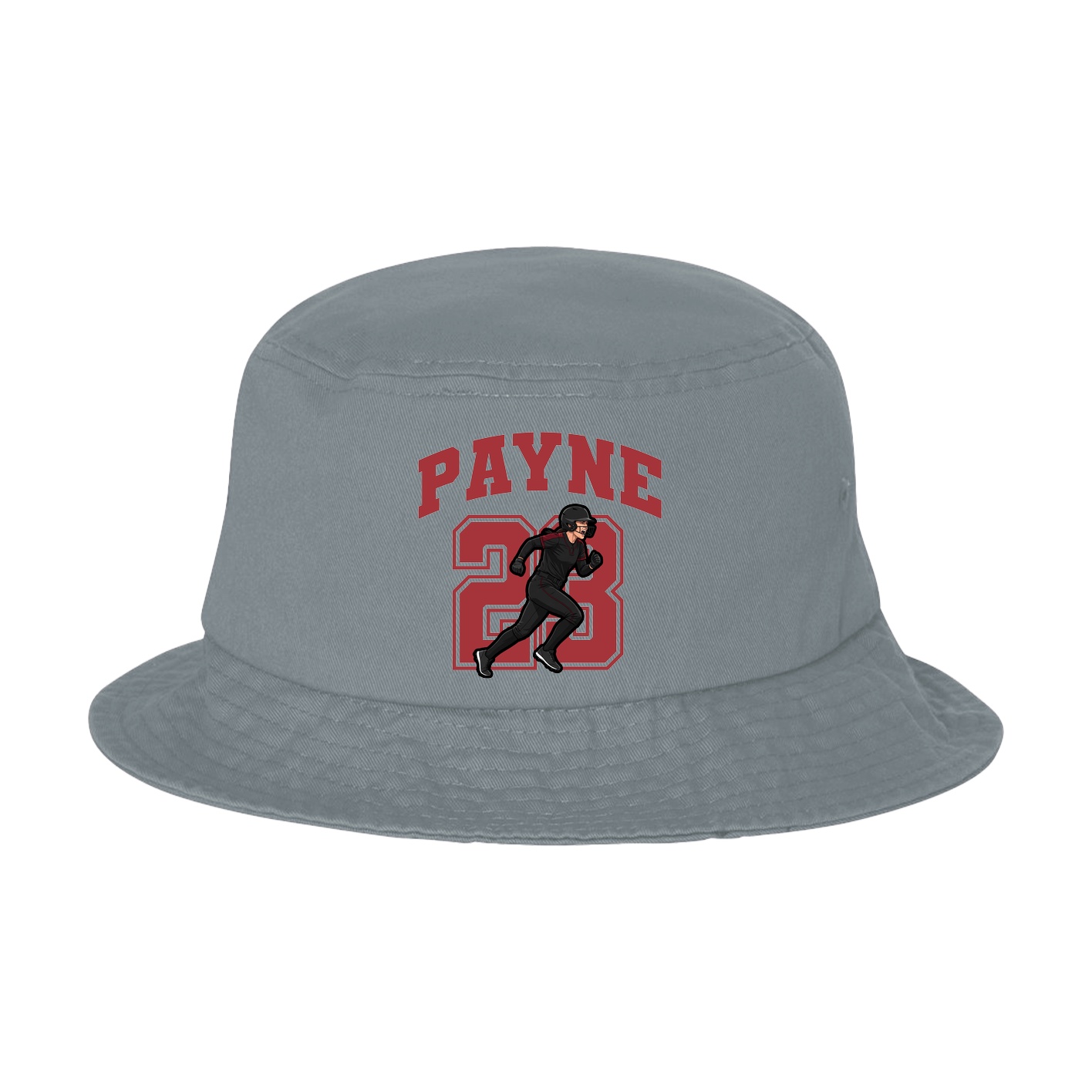 Bucket Cap — Number in Grey