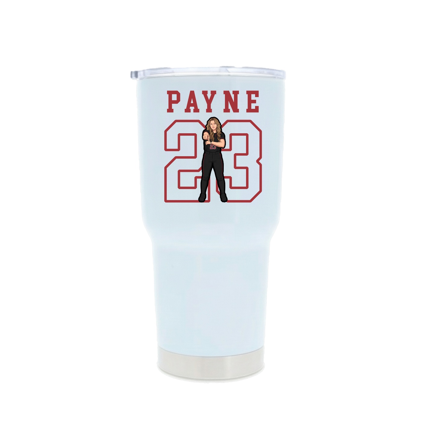 30oz Stainless Steel Tumbler — Shirsey in White