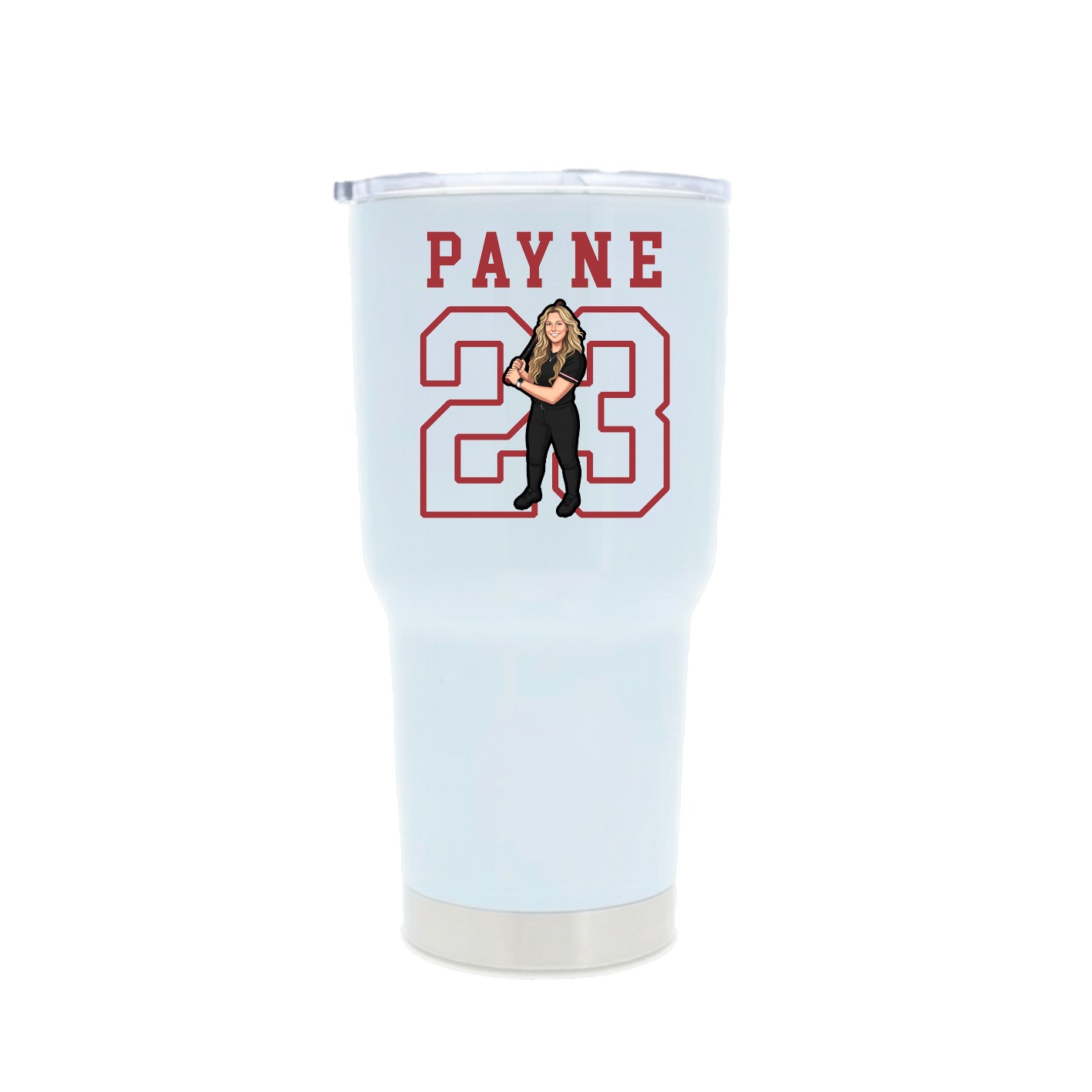 30oz Stainless Steel Tumbler — Shirsey in White