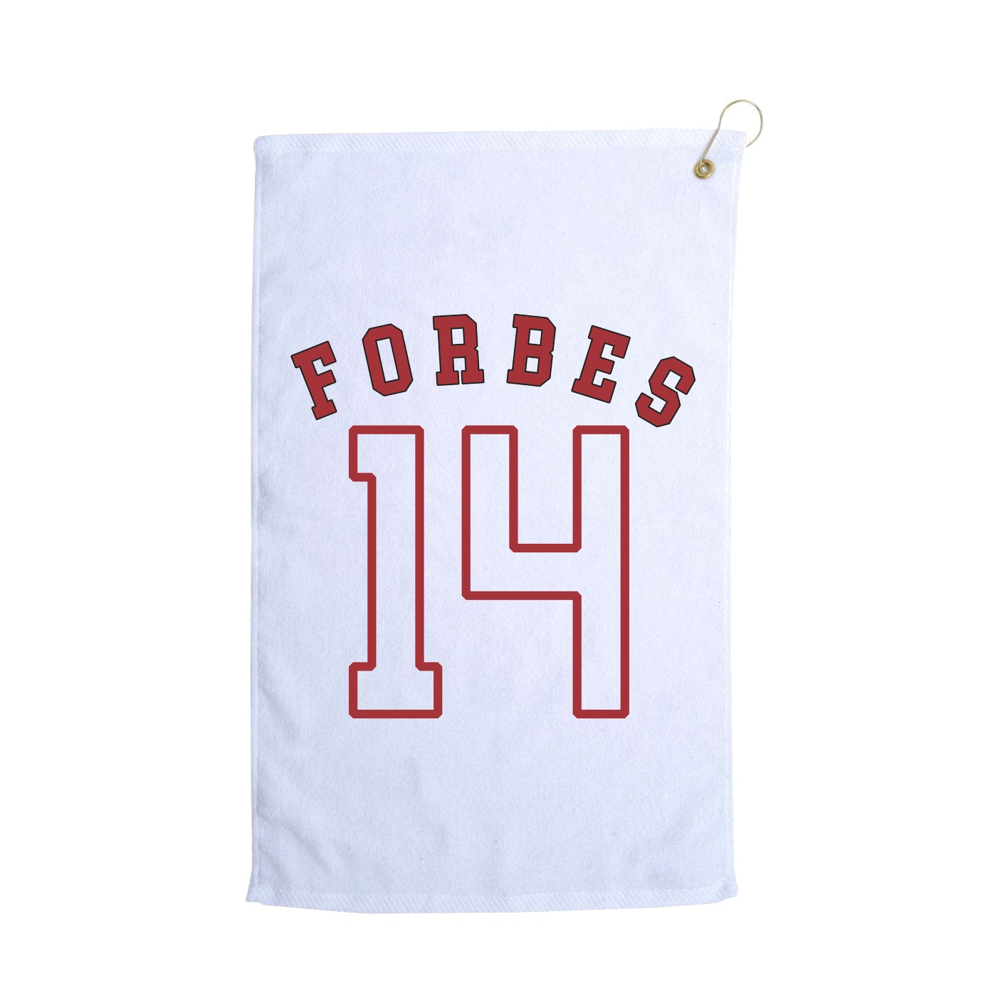 Golf Towel — Shirsey Arch in White