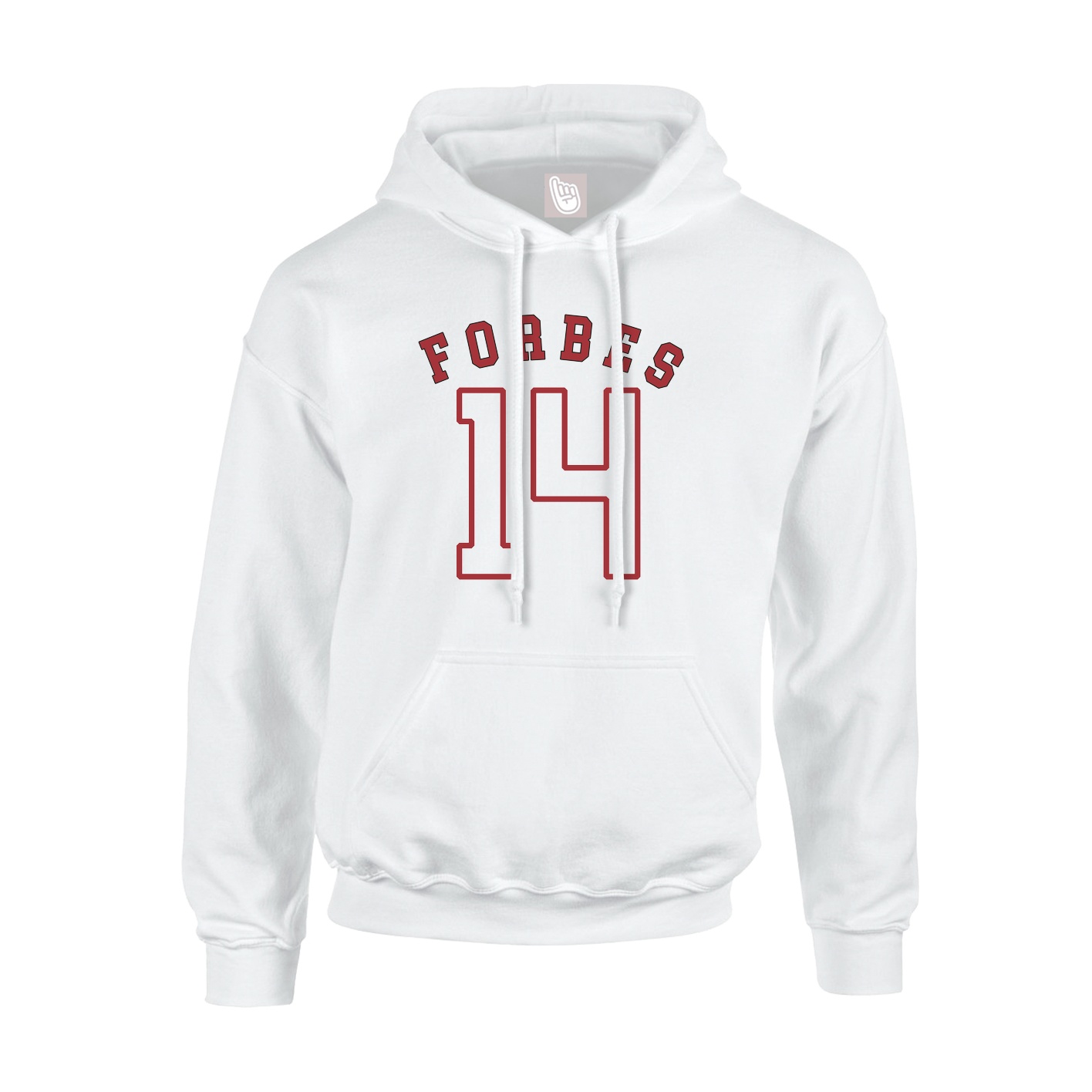 Youth Hoodie — Shirsey Arch in White