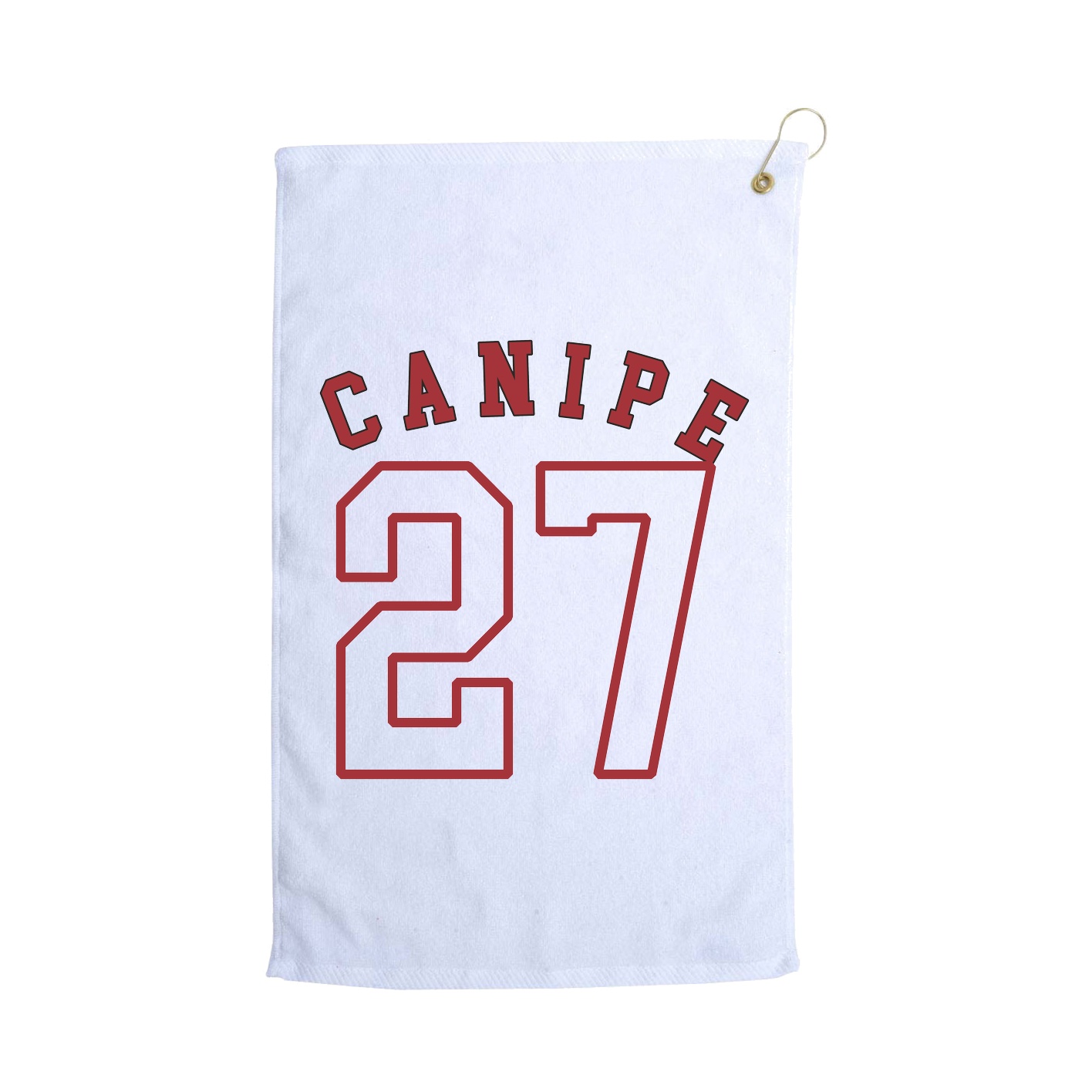 Golf Towel — Shirsey Arch in White