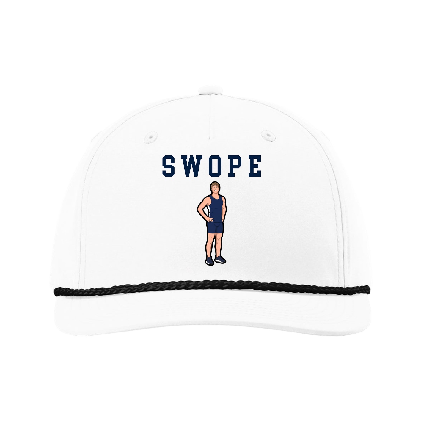 Five-Panel Classic Rope Cap — Shirsey in White