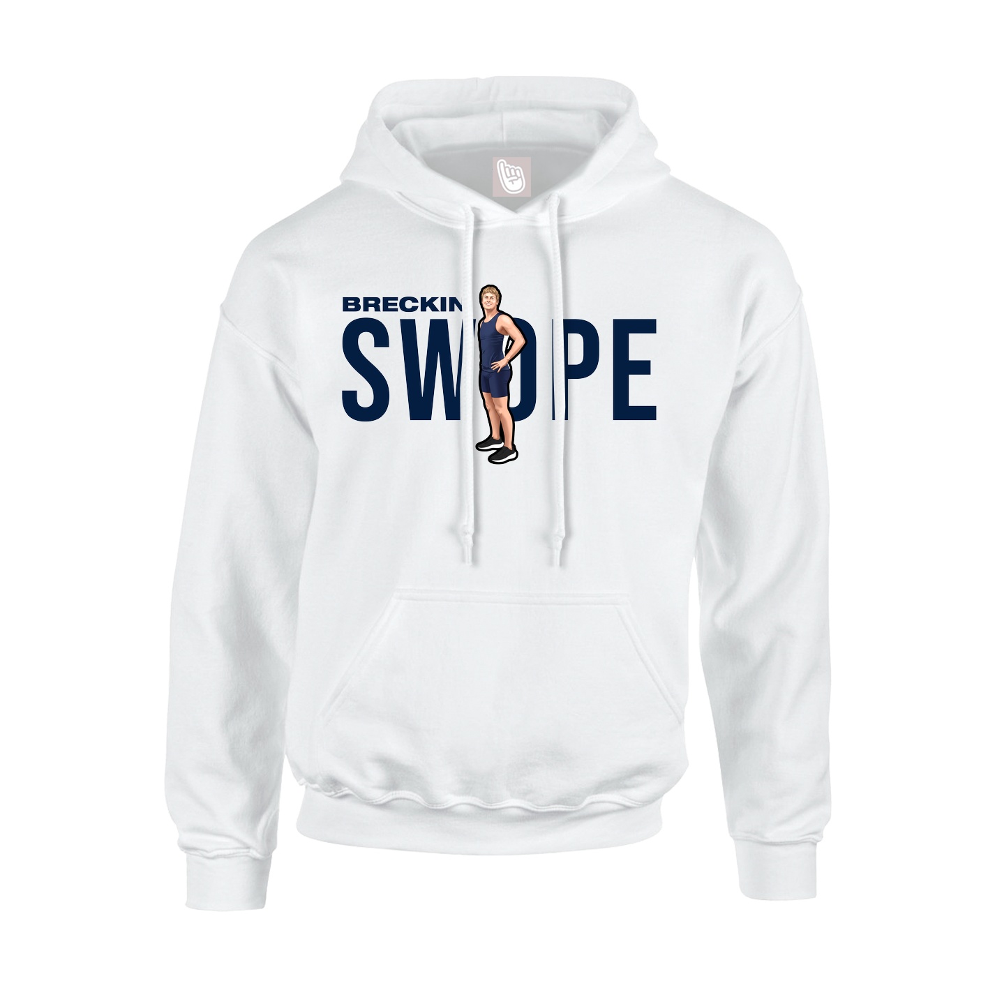 Youth Hoodie — Player Name in White