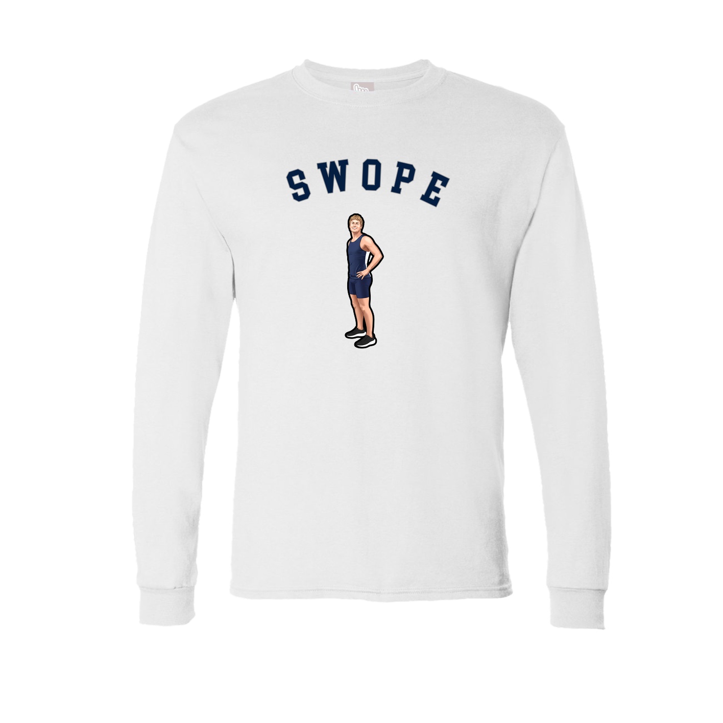 Long Sleeve Tee — Shirsey Arch in White