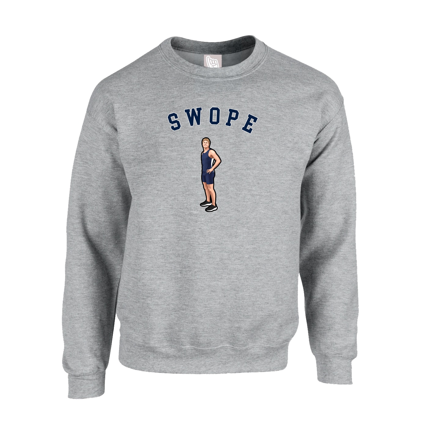 Fleece Crew — Shirsey Arch in Grey