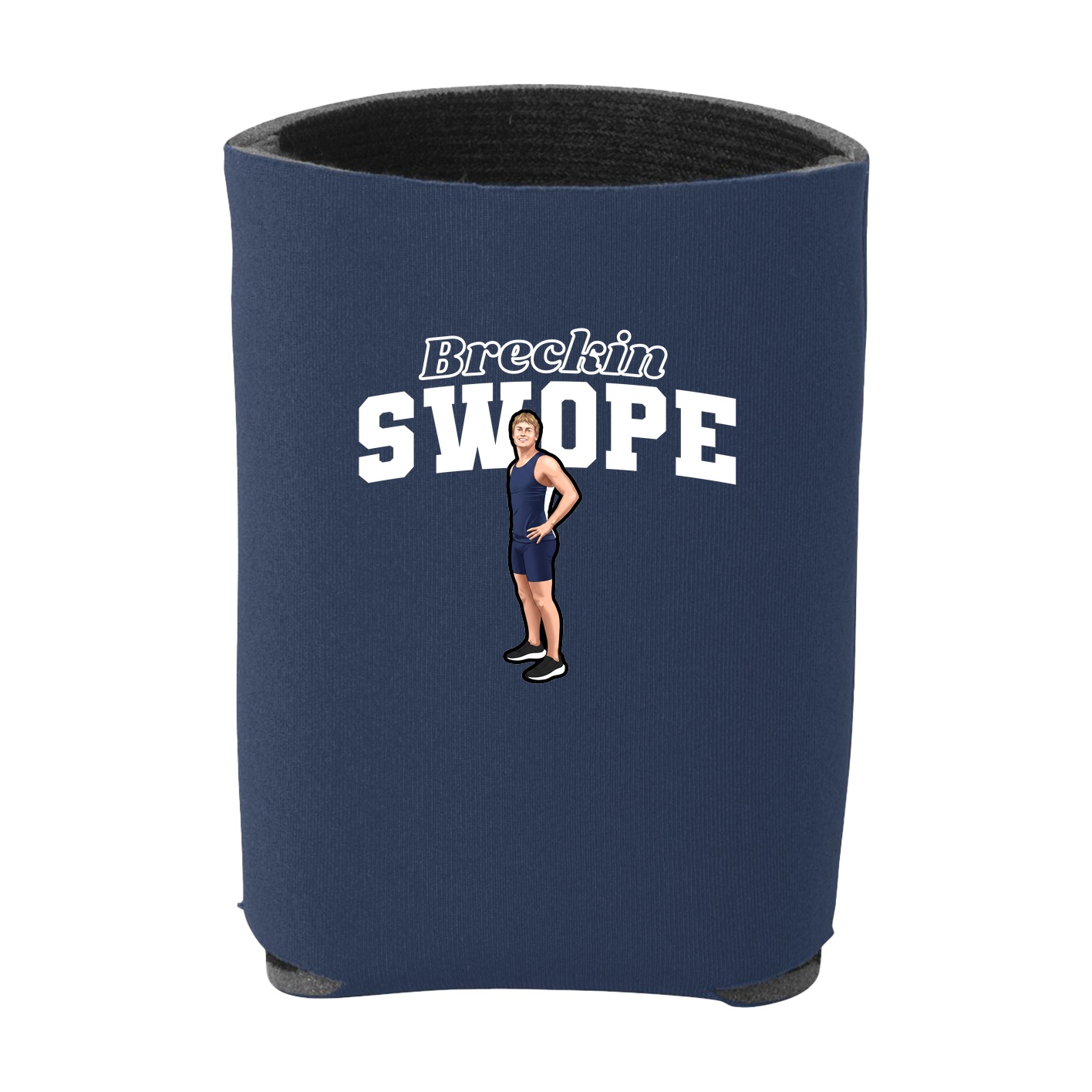 Can Holder — Name Arch in Navy
