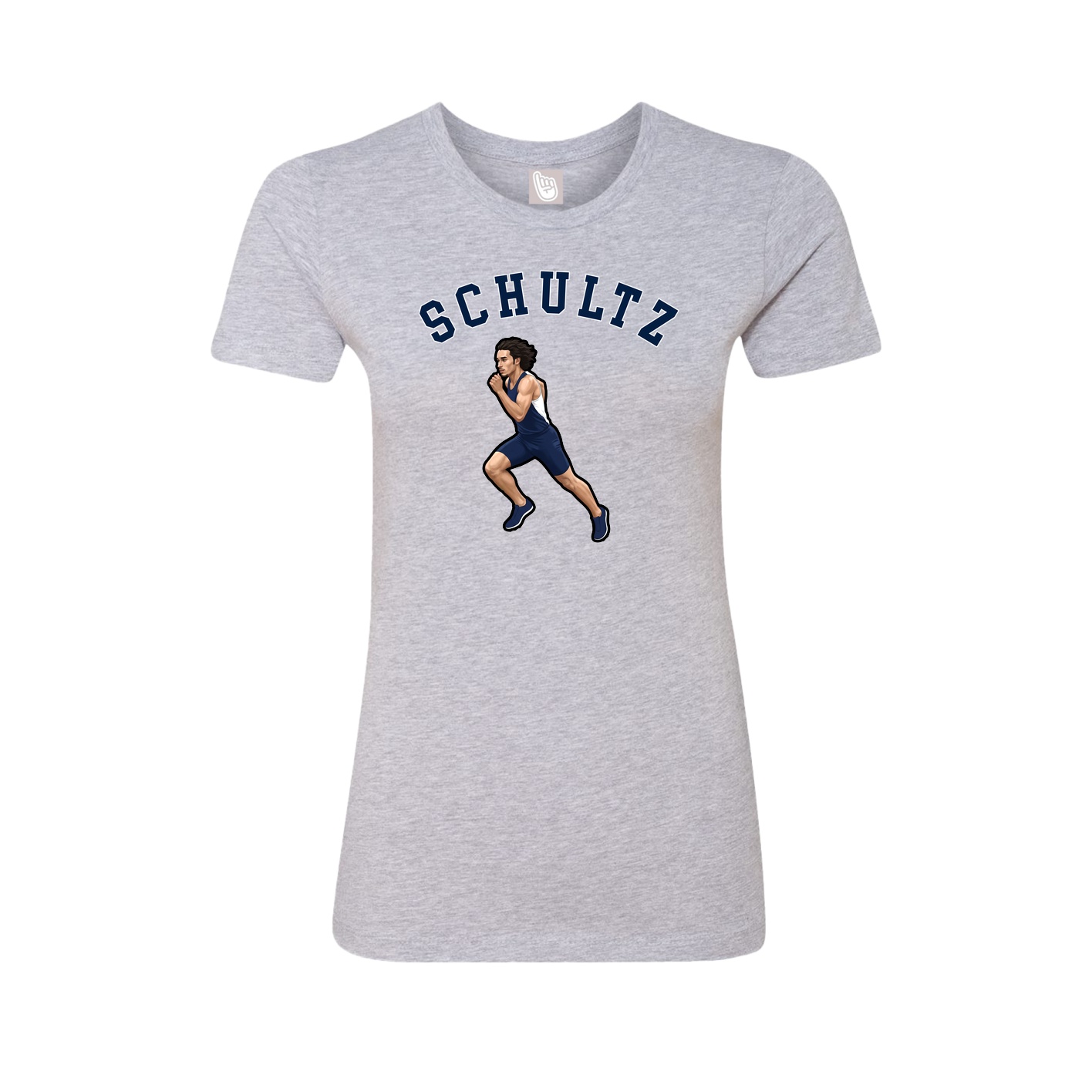 Fitted Women's Tee — Shirsey Arch in Grey