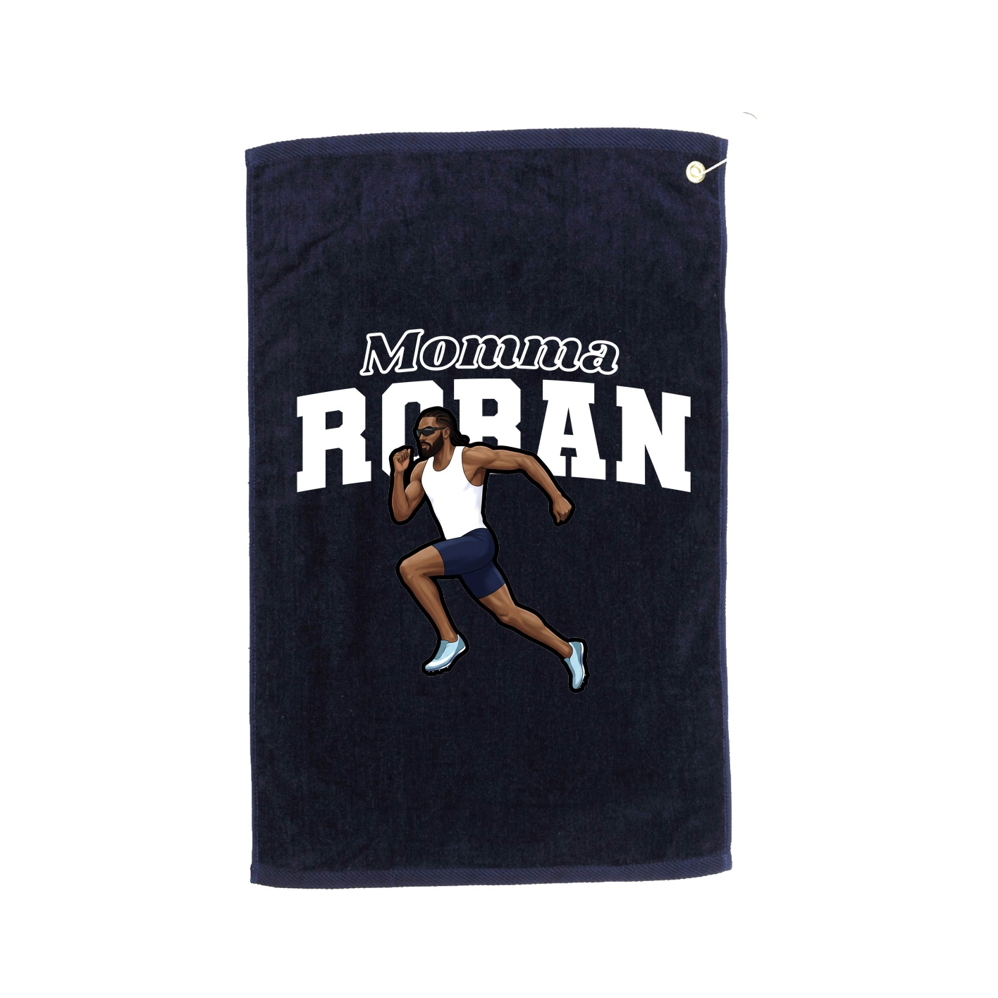 Golf Towel — Mothers Day Block in Navy