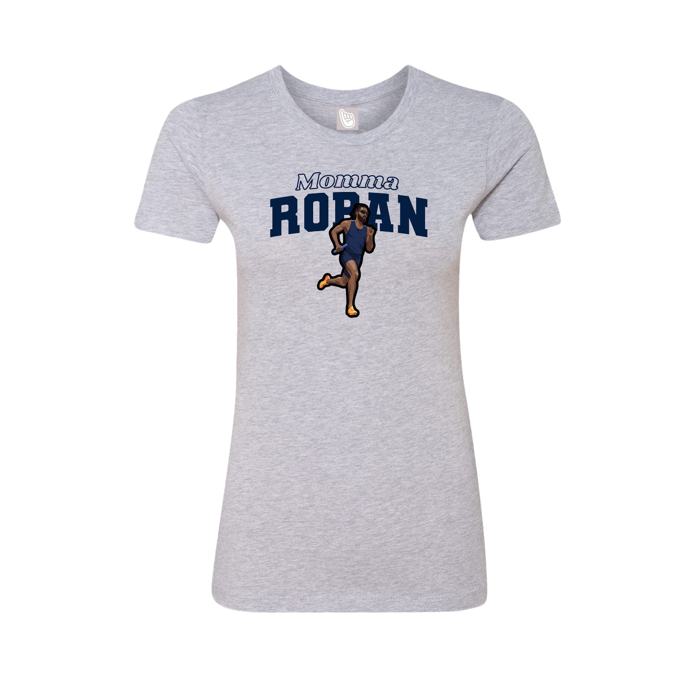 Womens Tee — Mothers Day Block in Grey