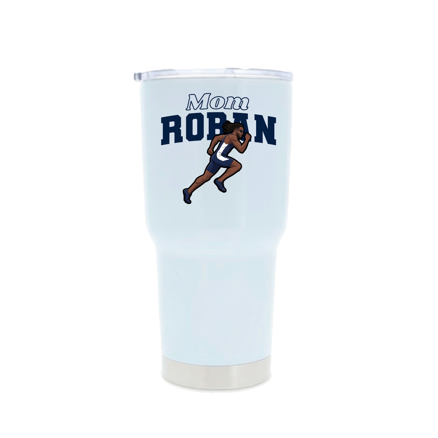 30oz Stainless Steel Tumbler — Mothers Day Block in White