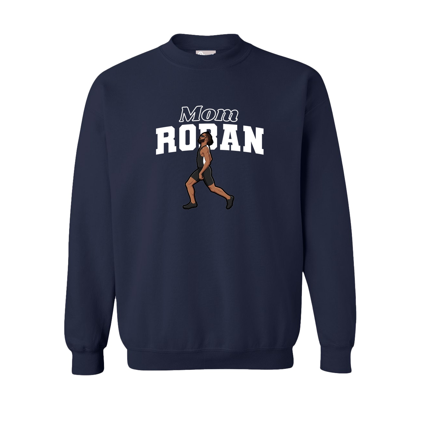 Fleece Crew — Mothers Day Block in Navy