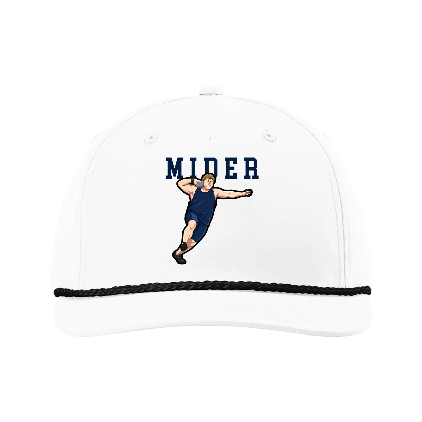 Five-Panel Classic Rope Cap — Shirsey in White