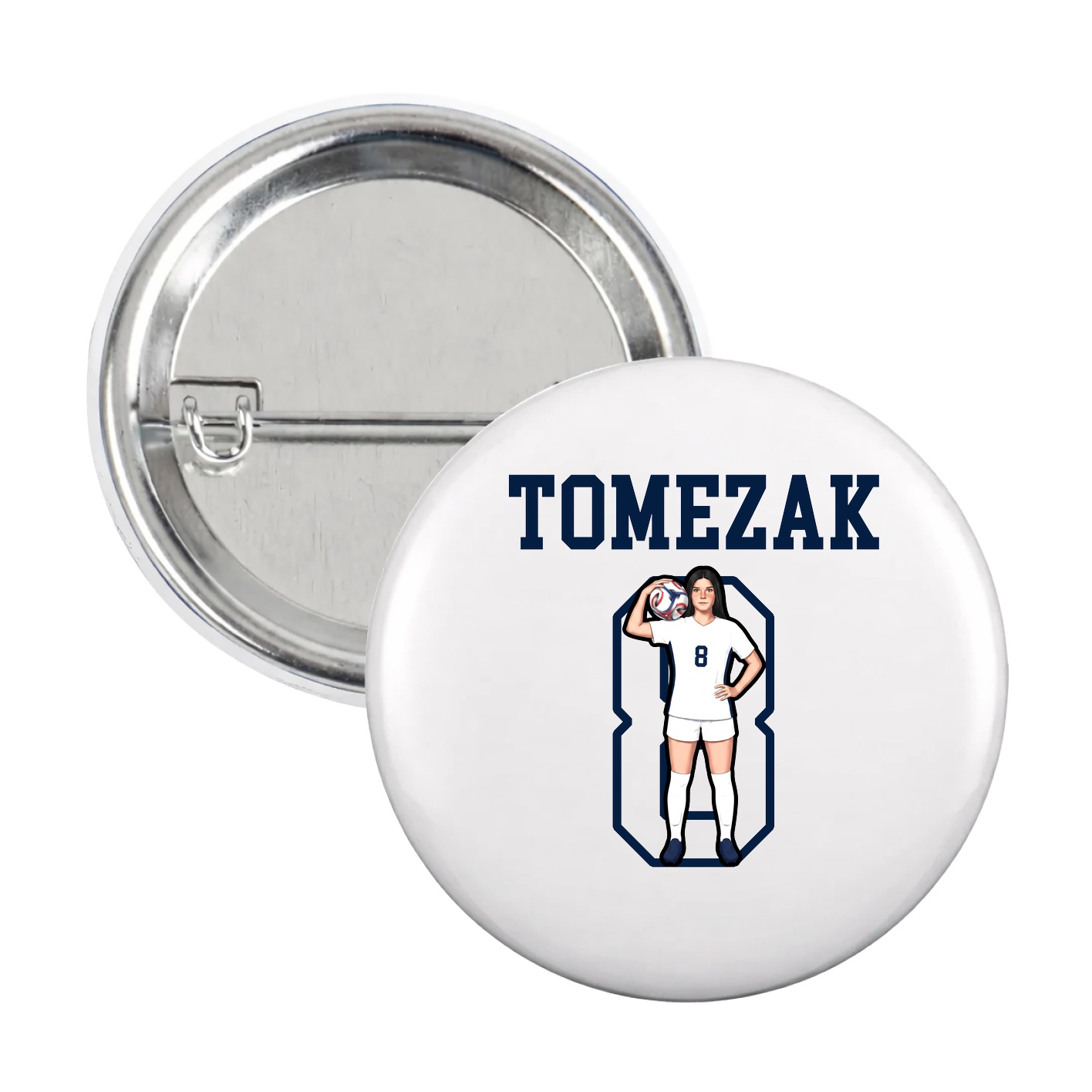 Game Day Button — Shirsey in White