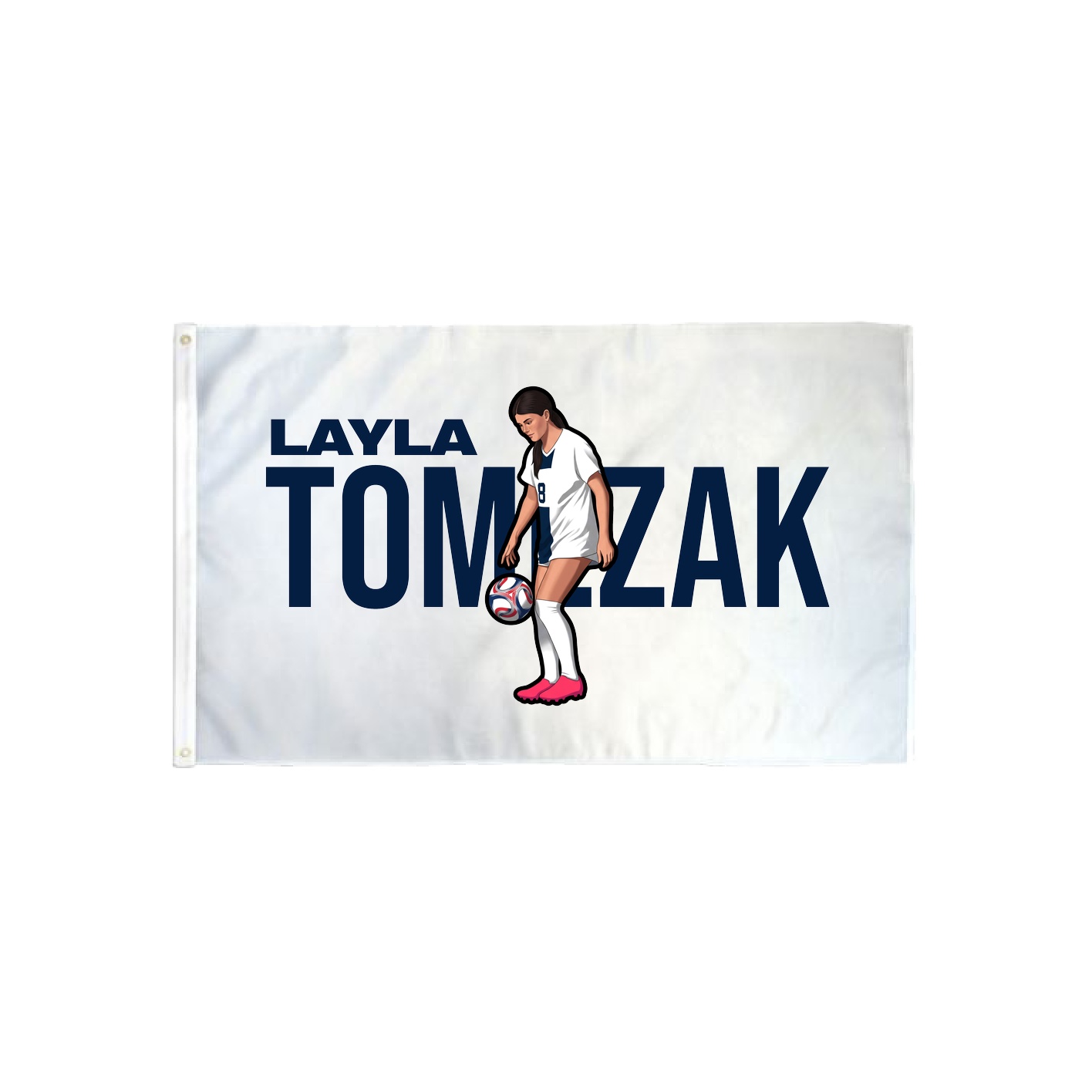 3x5 Flag — Player Name in Classic