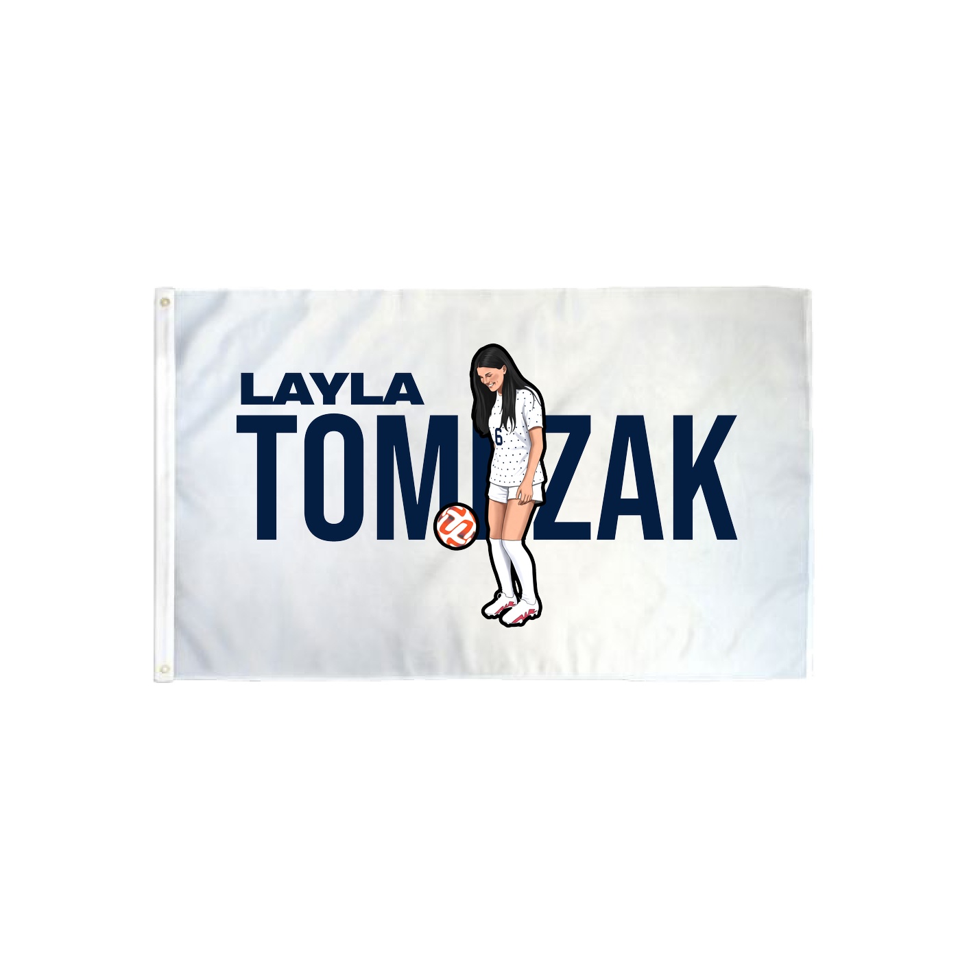 3x5 Flag — Player Name in Classic