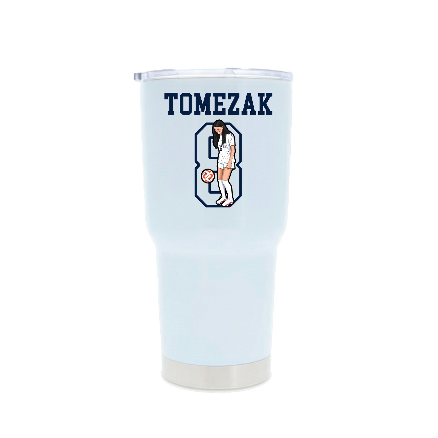 30oz Stainless Steel Tumbler — Shirsey in White