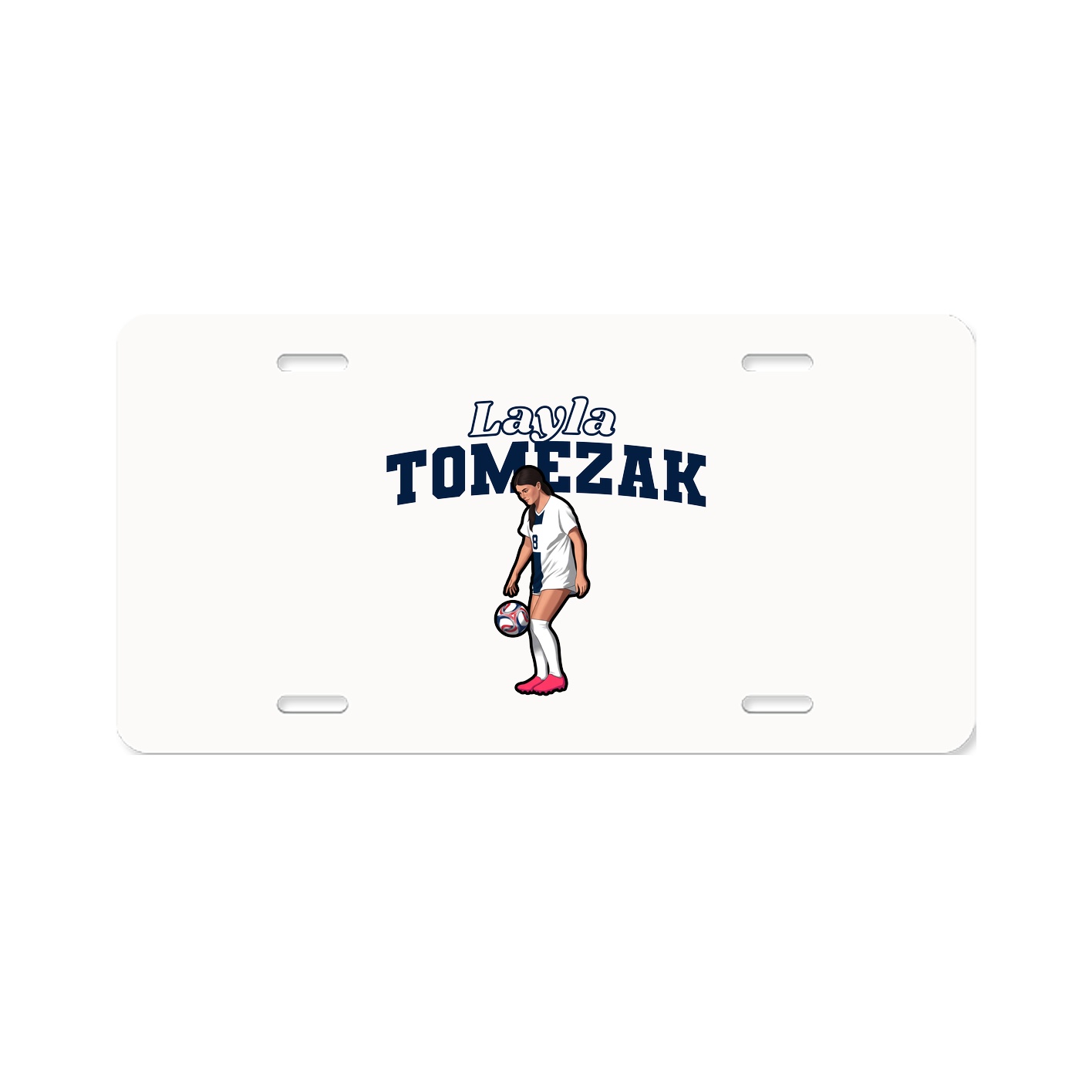License Plate — Name Arch in Classic