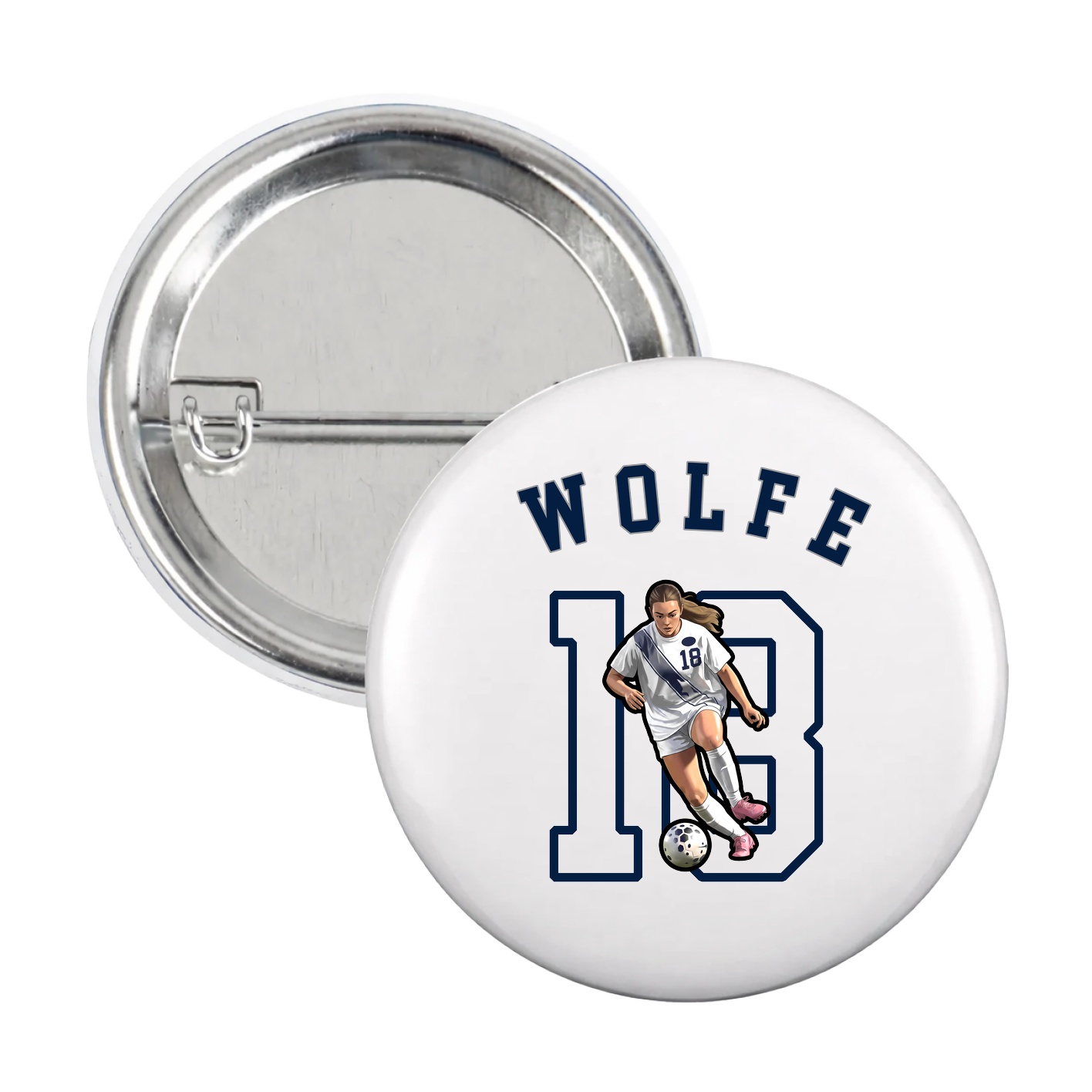 Game Day Button — Shirsey Arch in White