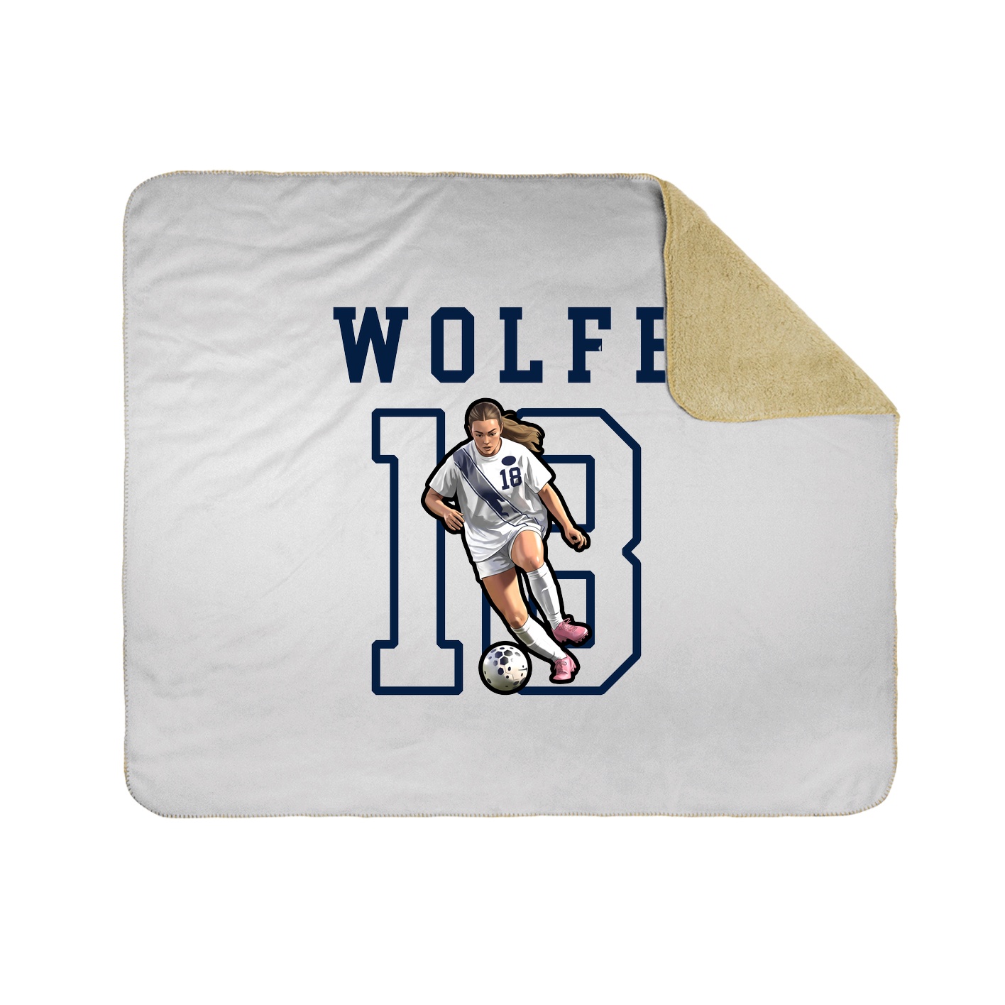 Throw Blanket — Shirsey in White