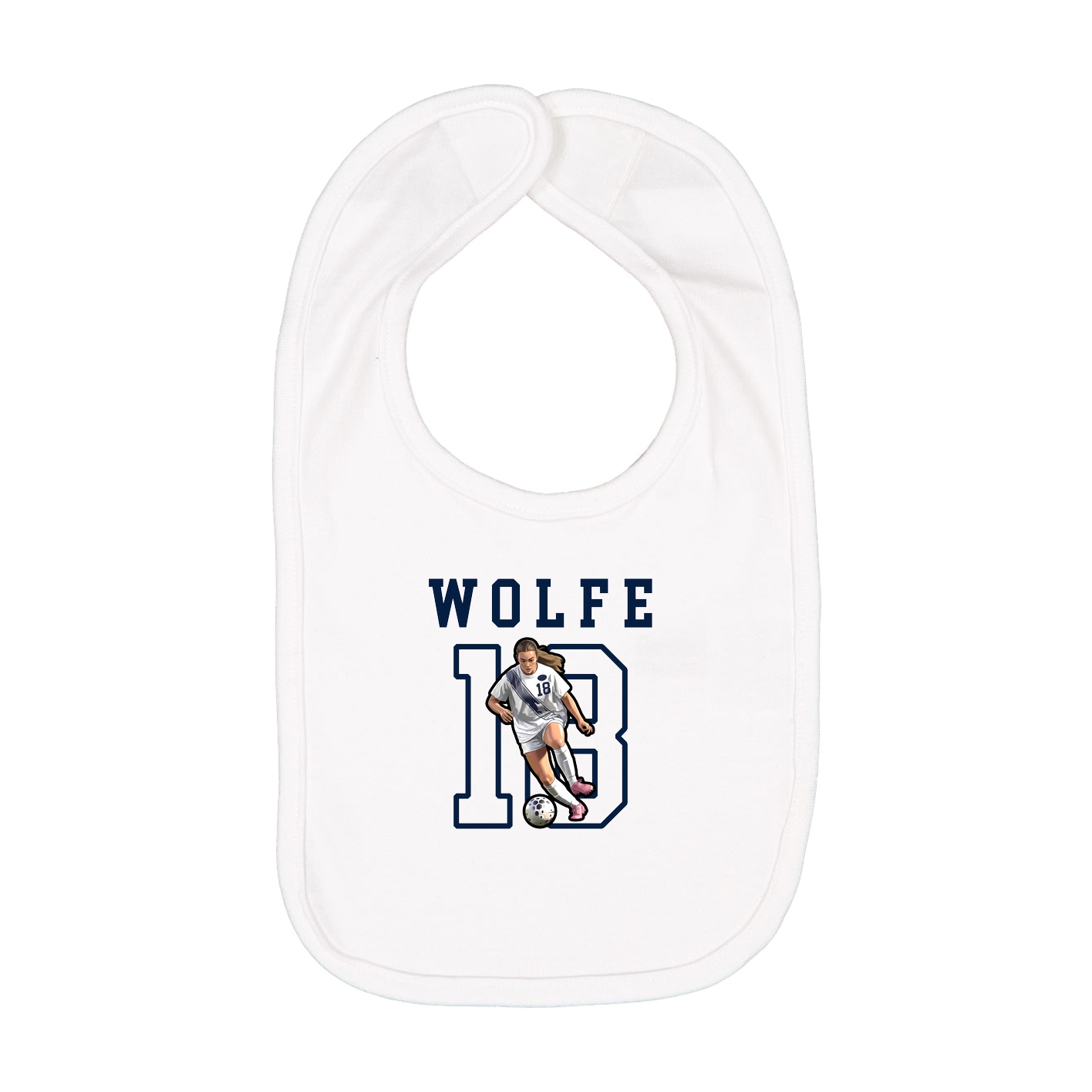 Infant Bib — Shirsey in White