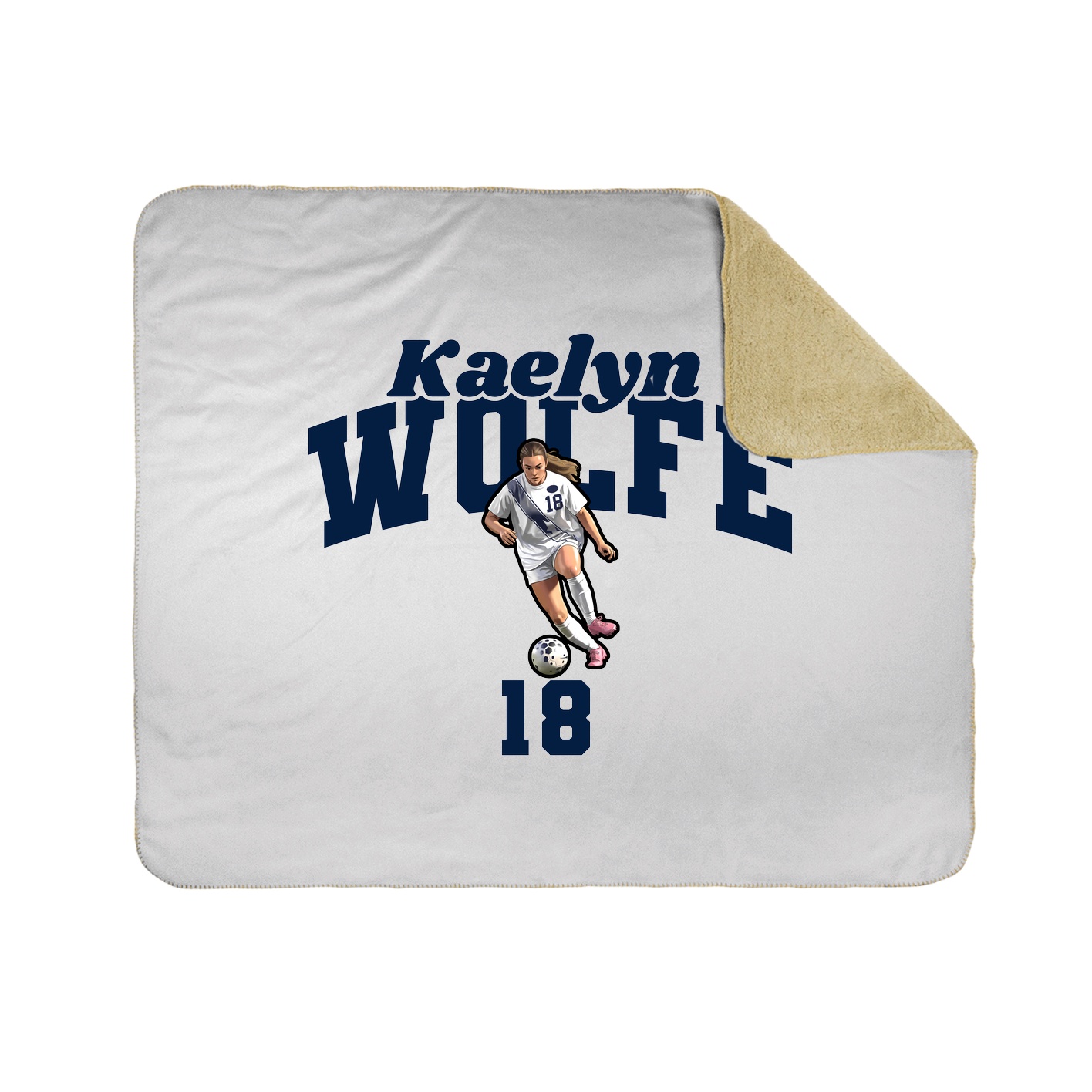 Throw Blanket — Signature Arch in White