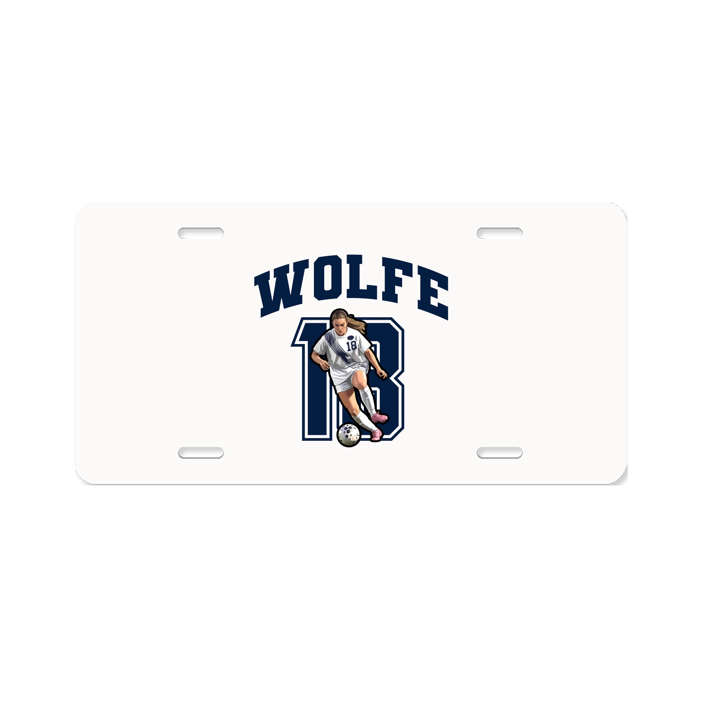 License Plate — Number in Classic