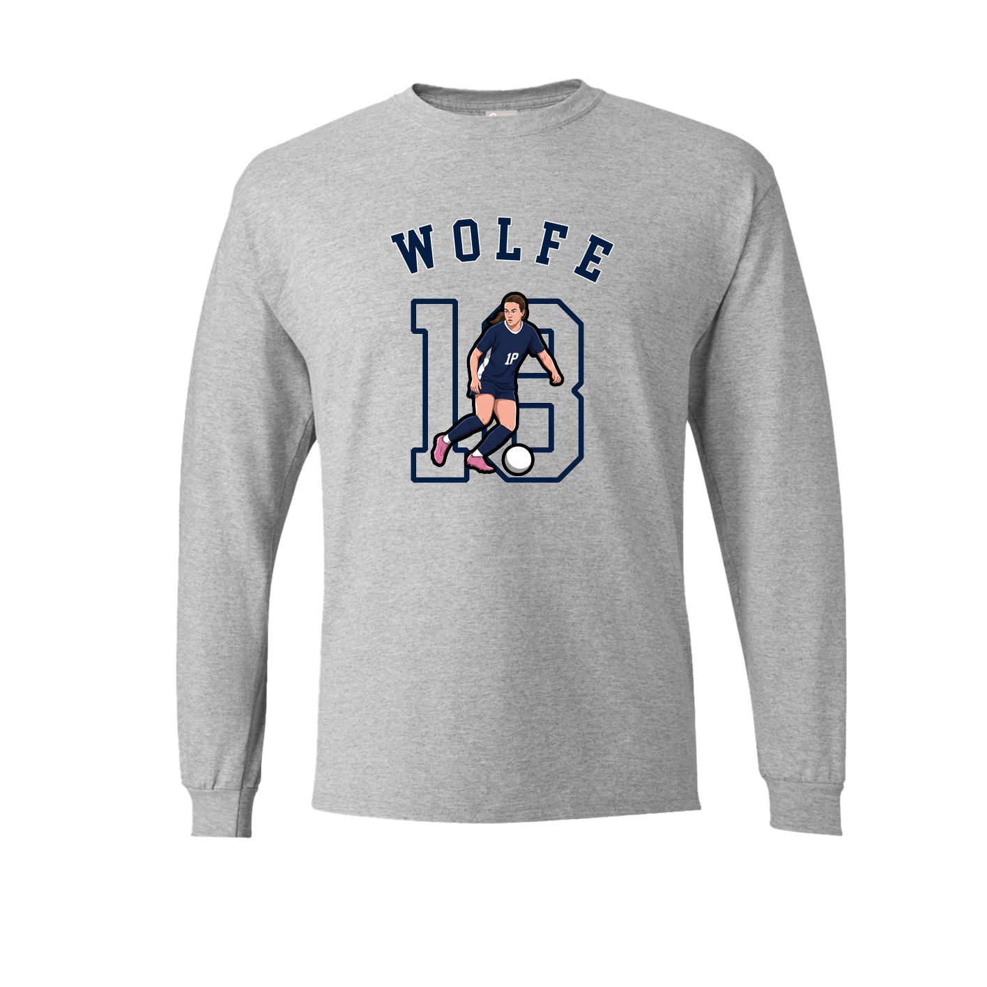 Long Sleeve Tee — Shirsey Arch in Grey