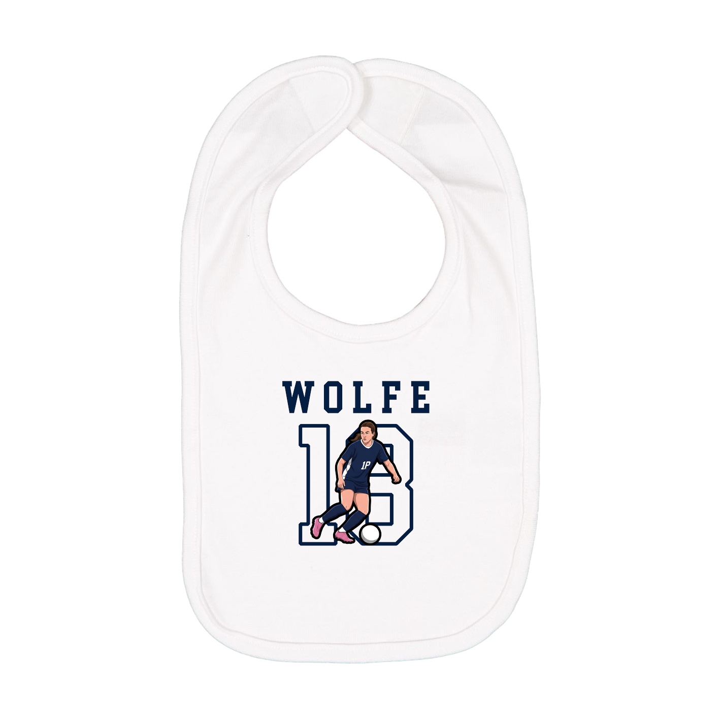 Infant Bib — Shirsey in White