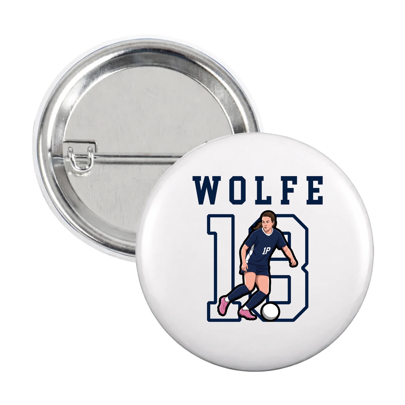 Game Day Button — Shirsey in White