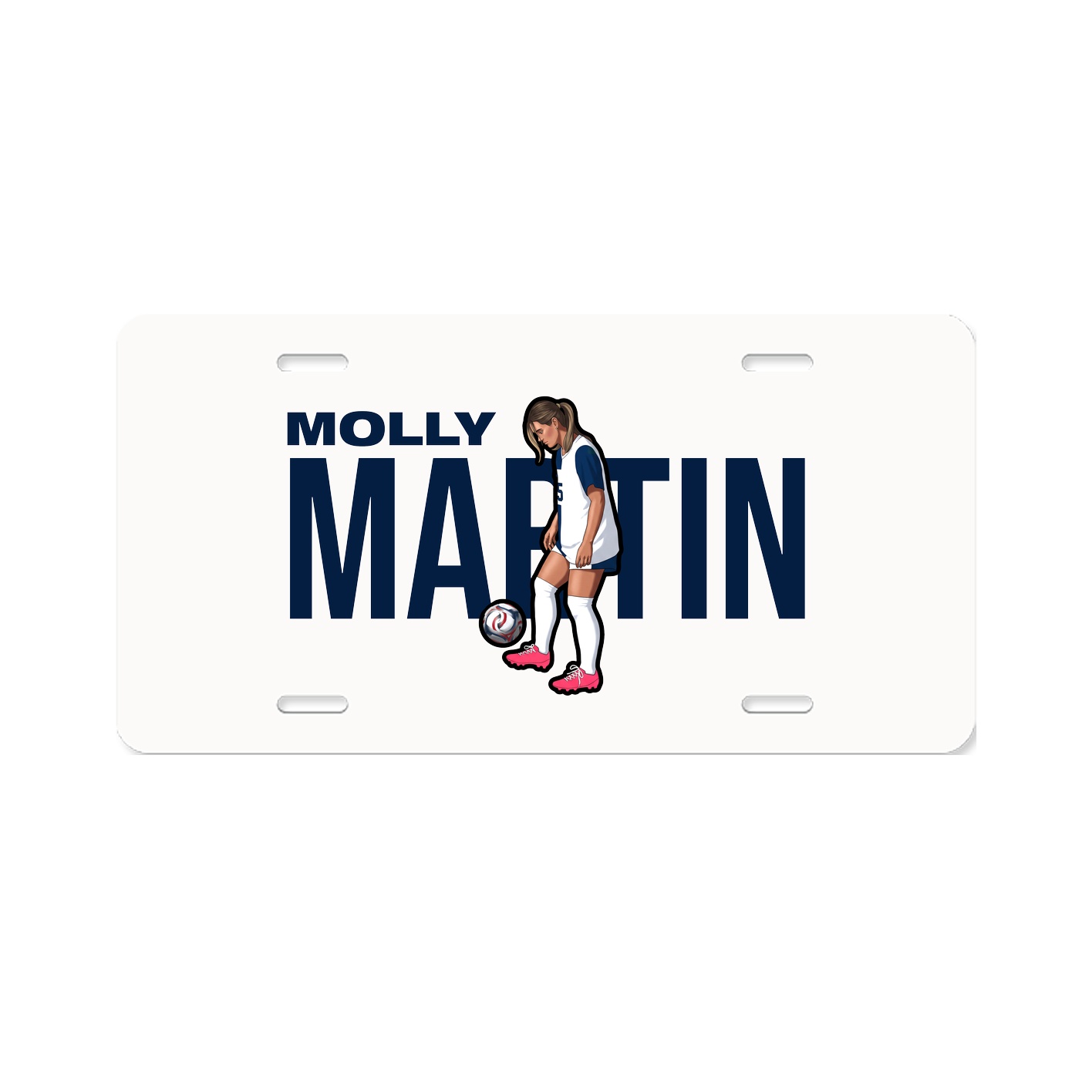 License Plate — Player Name in Classic