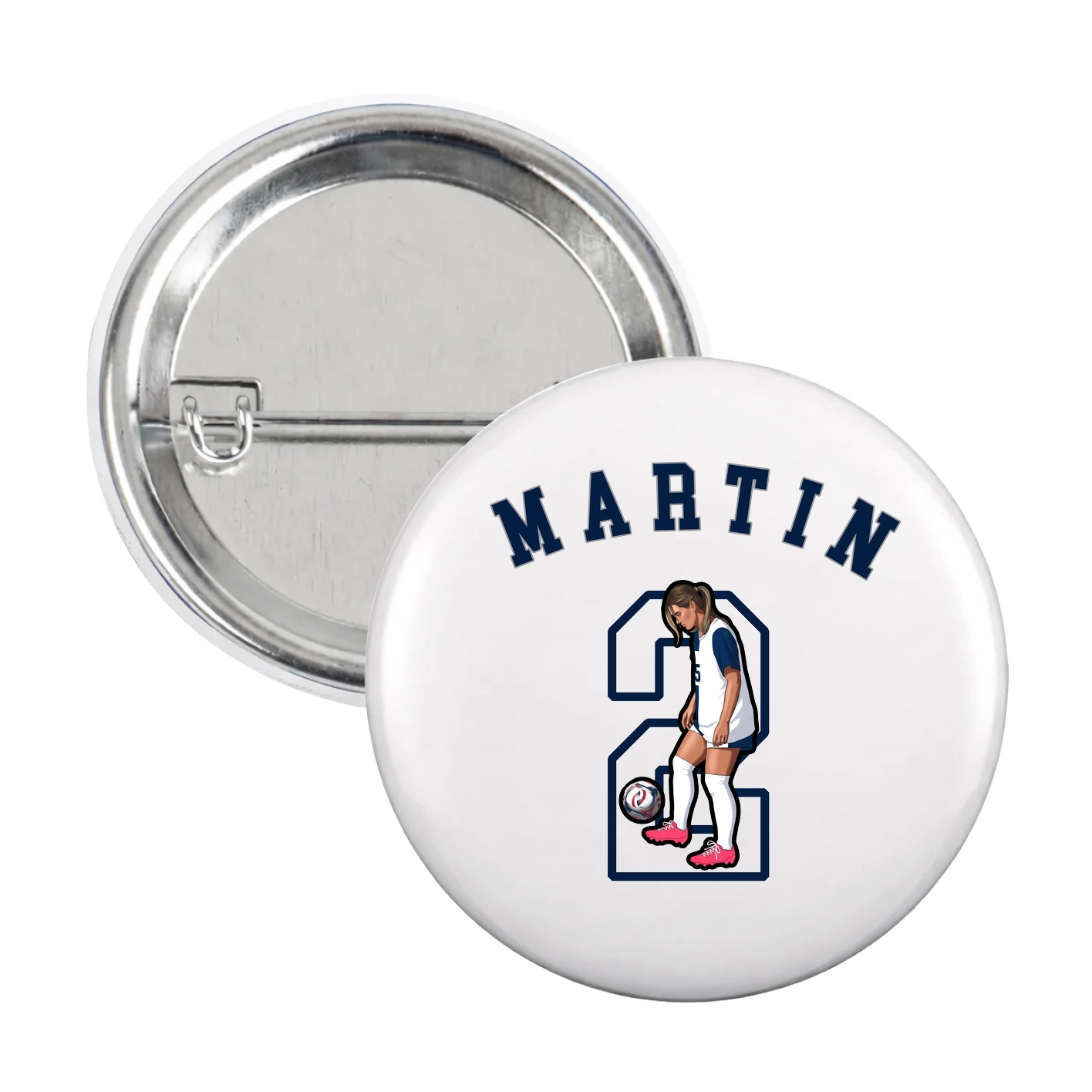Game Day Button — Shirsey Arch in White
