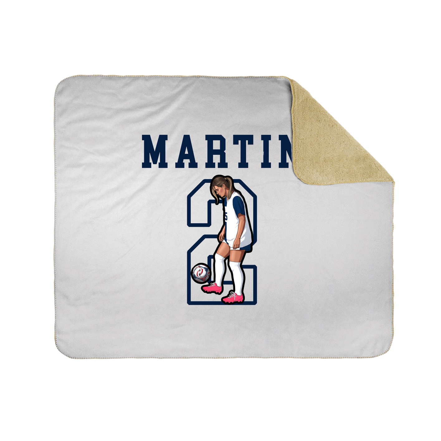 Throw Blanket — Shirsey in White