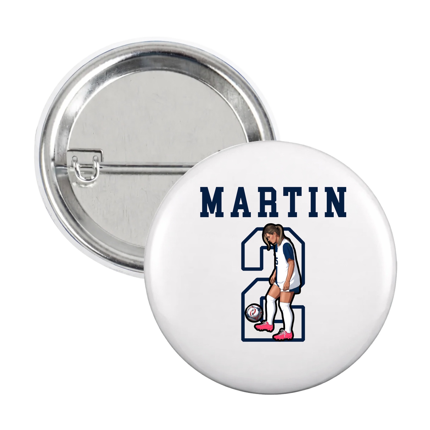 Game Day Button — Shirsey in White