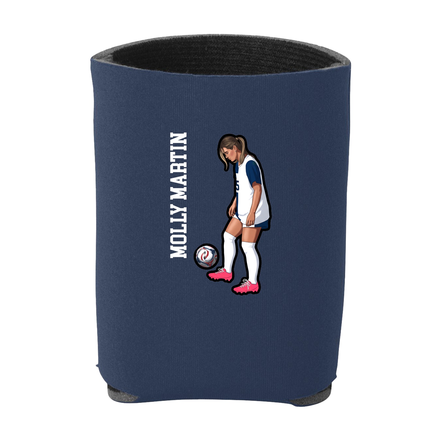 Can Holder — Name Vertical in Navy