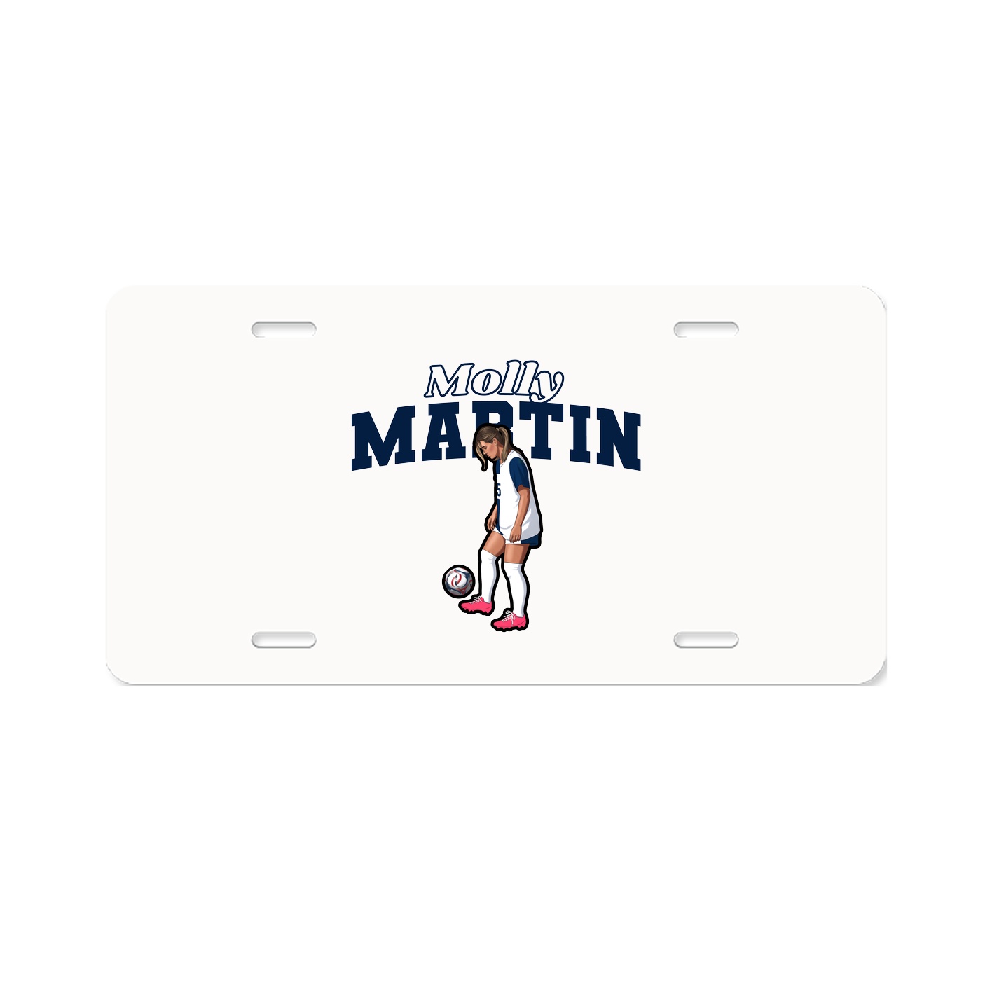 License Plate — Name Arch in Classic
