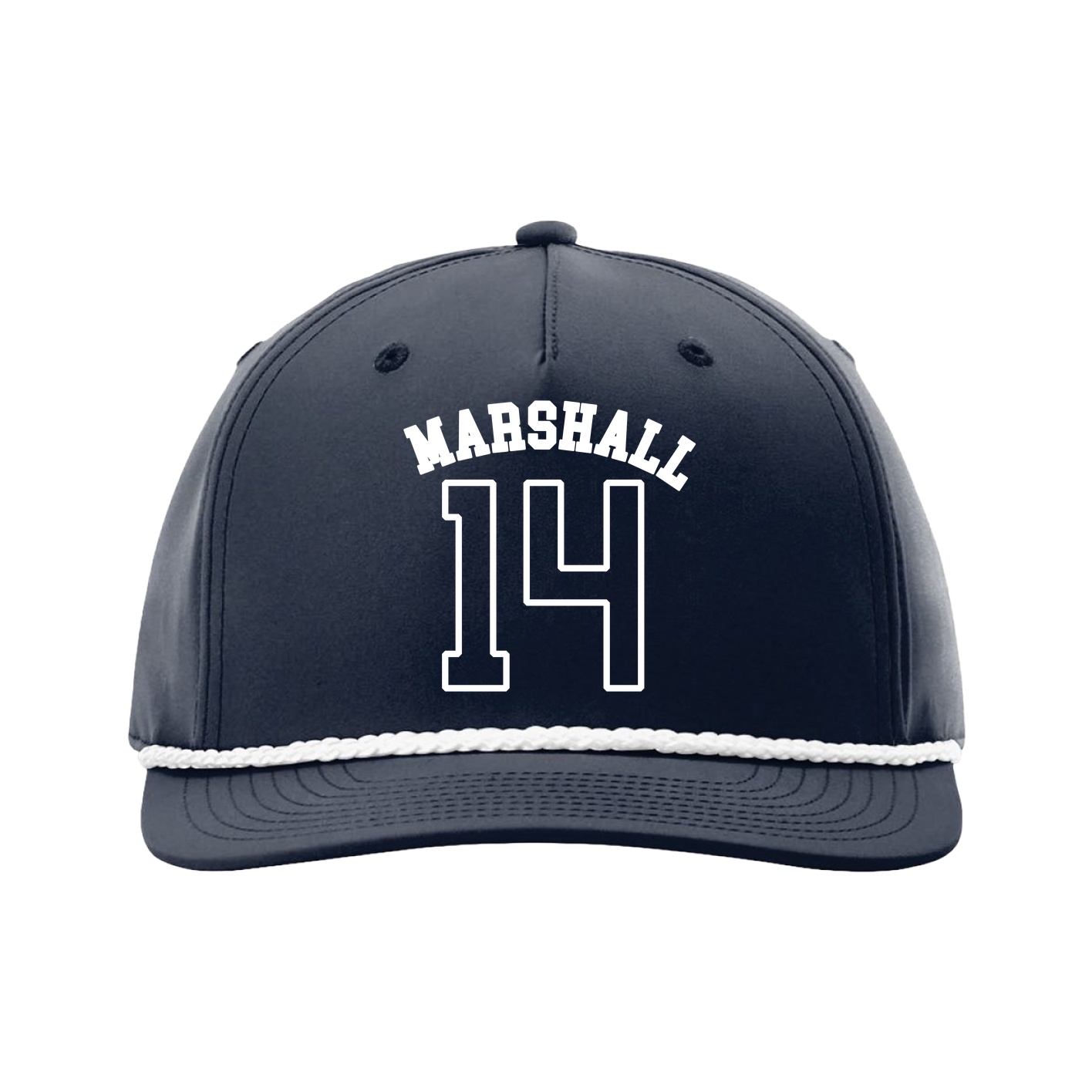 Five-Panel Classic Rope Cap — Shirsey Arch in Navy