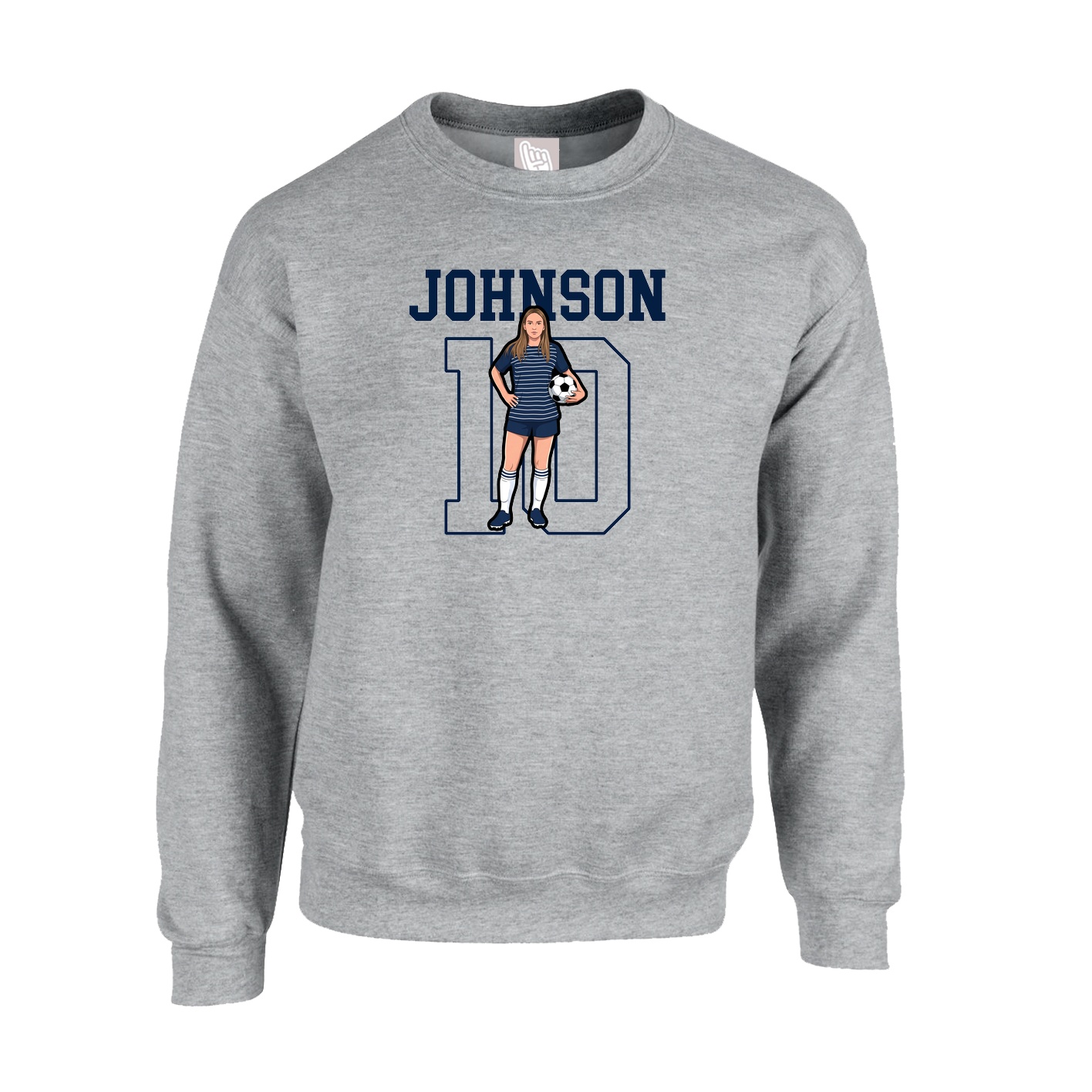 Fleece Crew — Shirsey in Grey